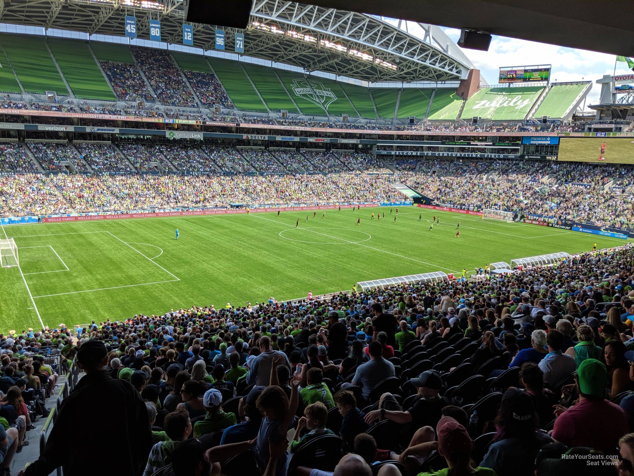 section 239, row x seat view  for soccer - lumen field