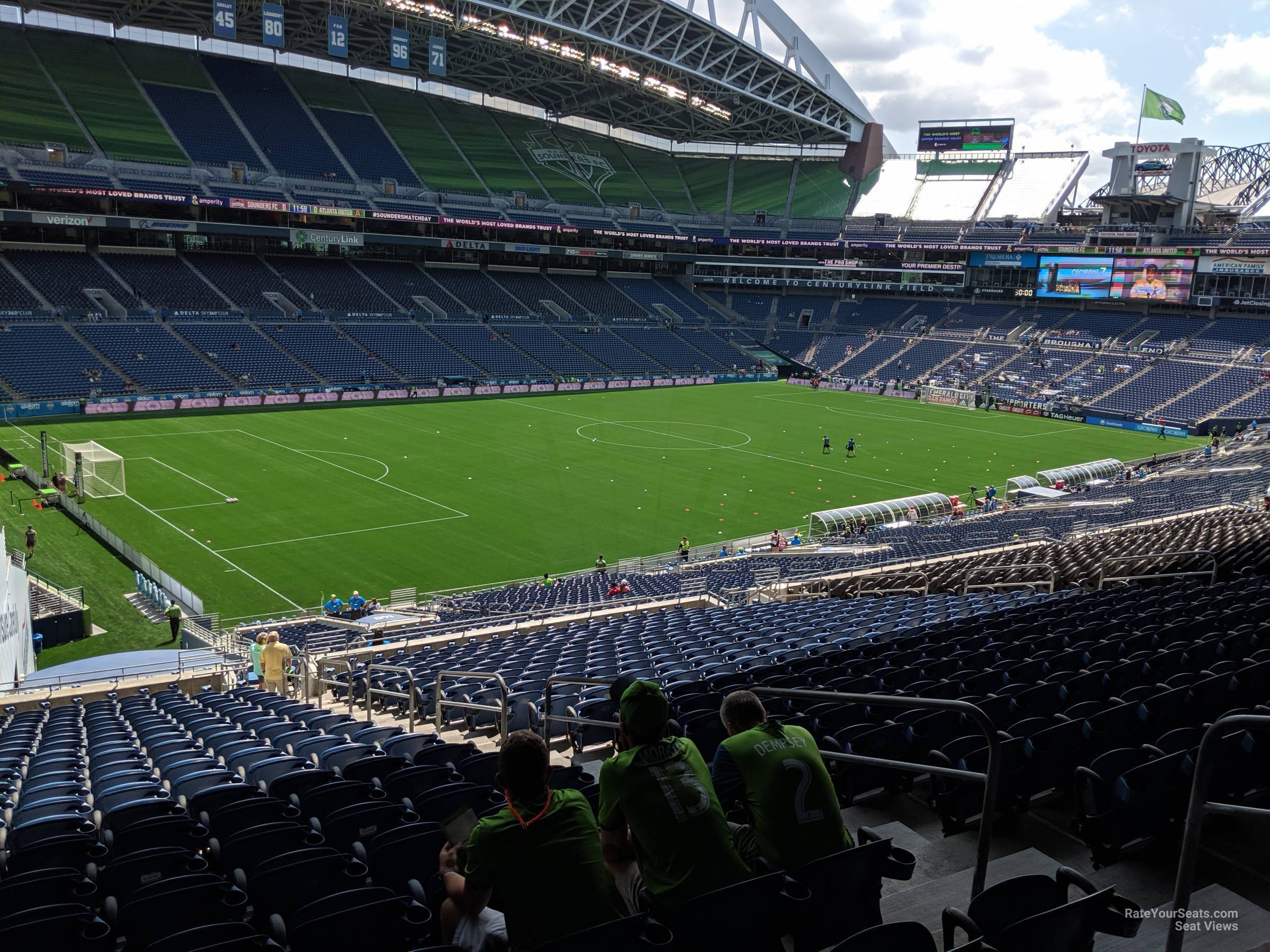 section 241, row x seat view  for soccer - lumen field