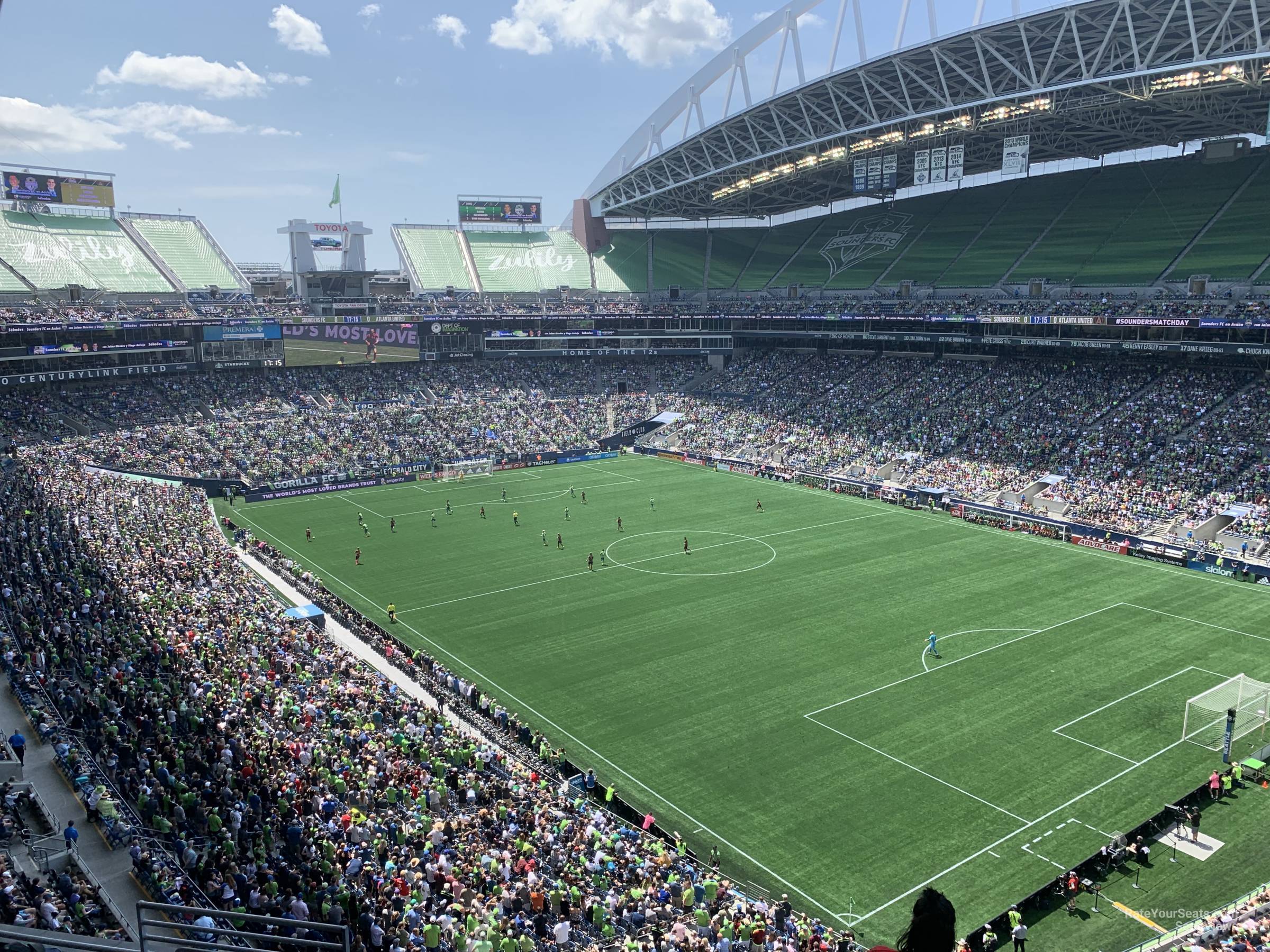 section 301, row e seat view  for soccer - lumen field