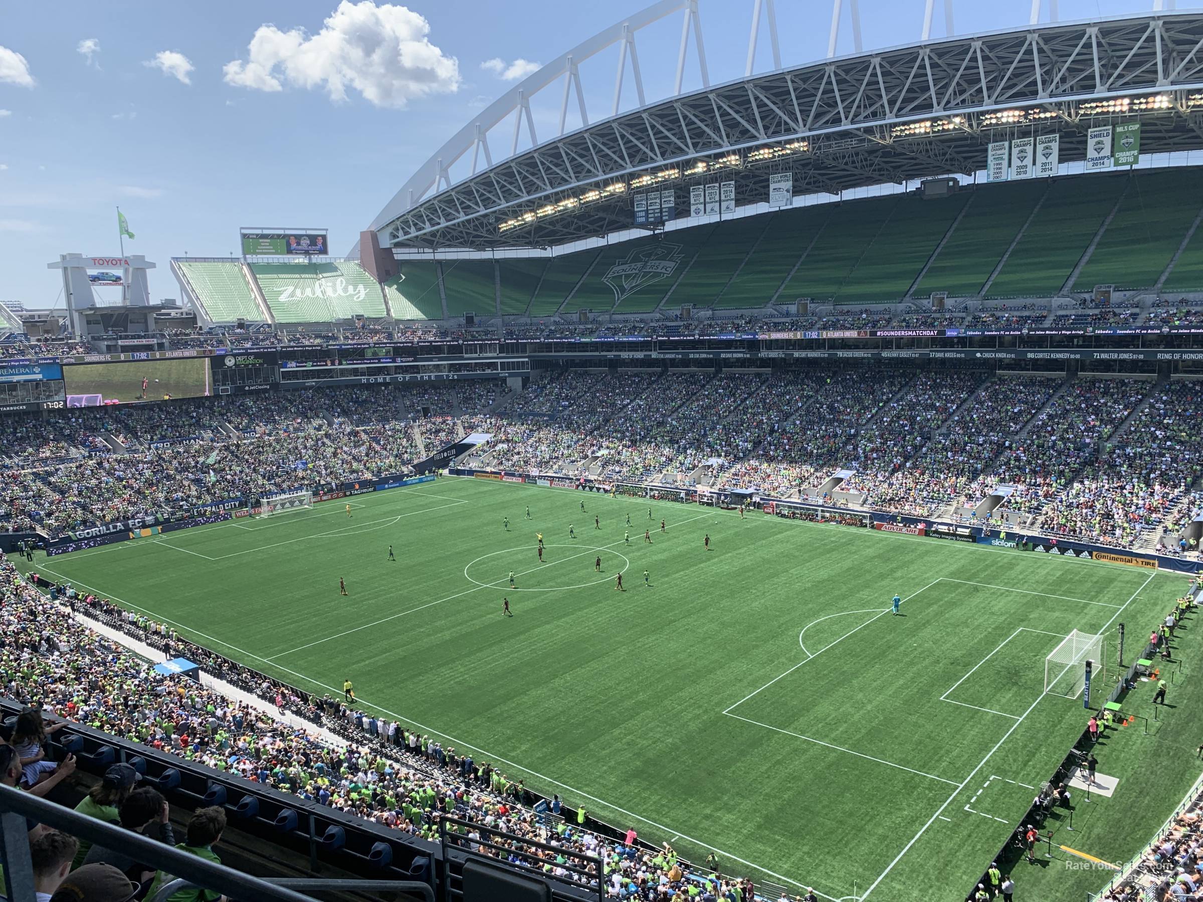 section 302, row g seat view  for soccer - lumen field