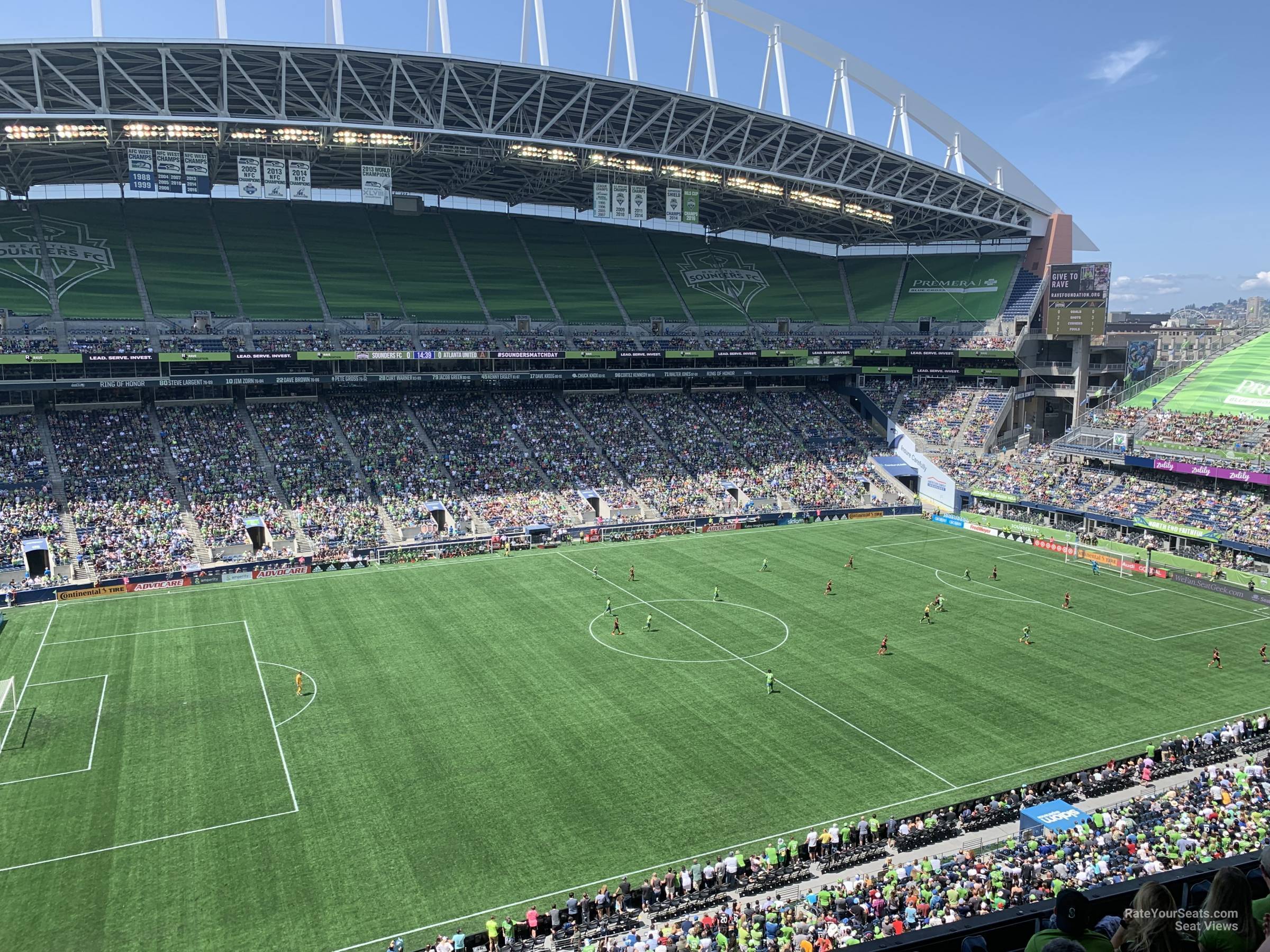 section 312, row e seat view  for soccer - lumen field