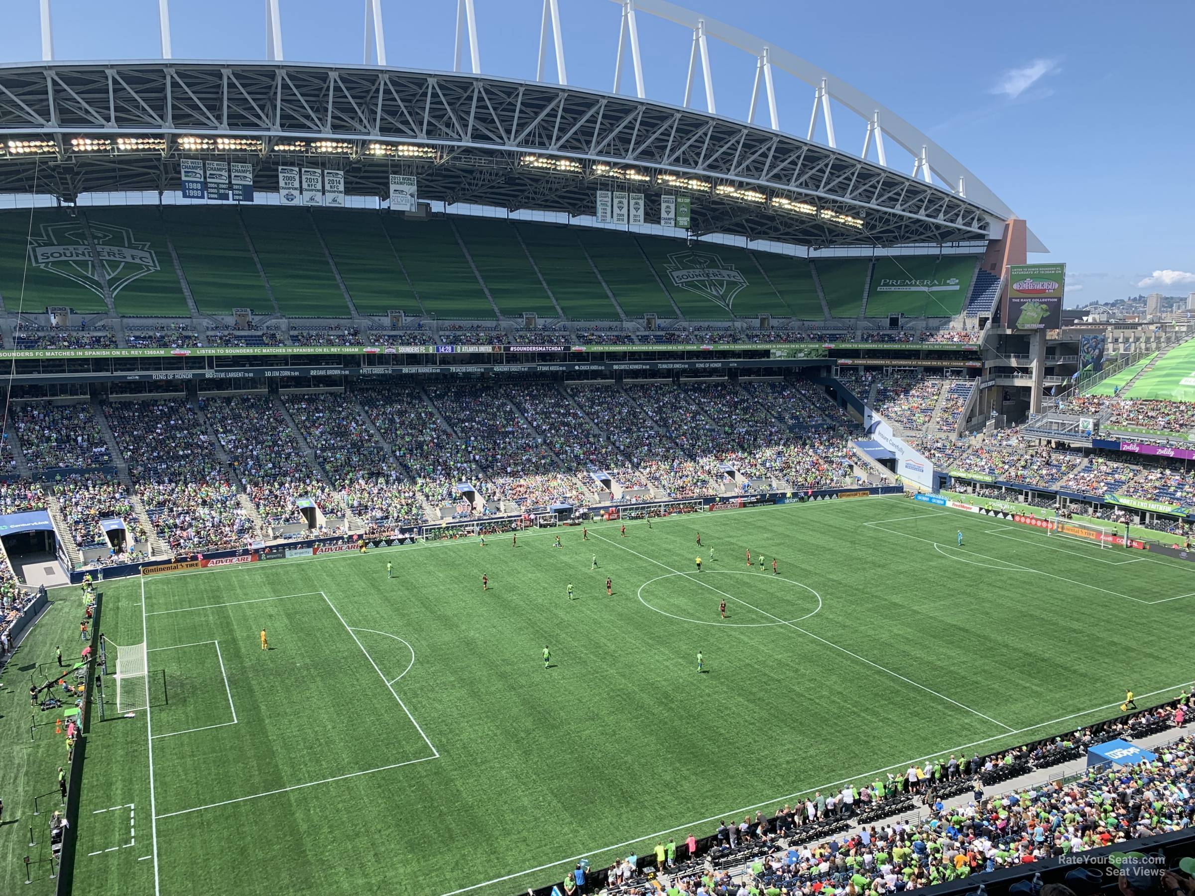 section 313, row e seat view  for soccer - lumen field
