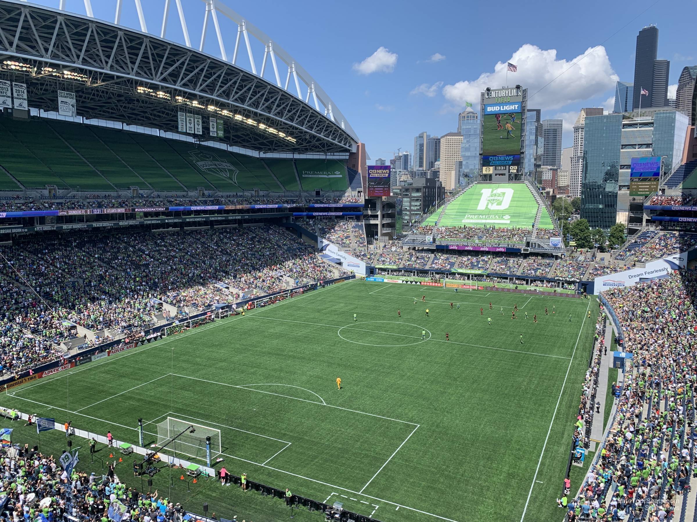 section 318, row e seat view  for soccer - lumen field