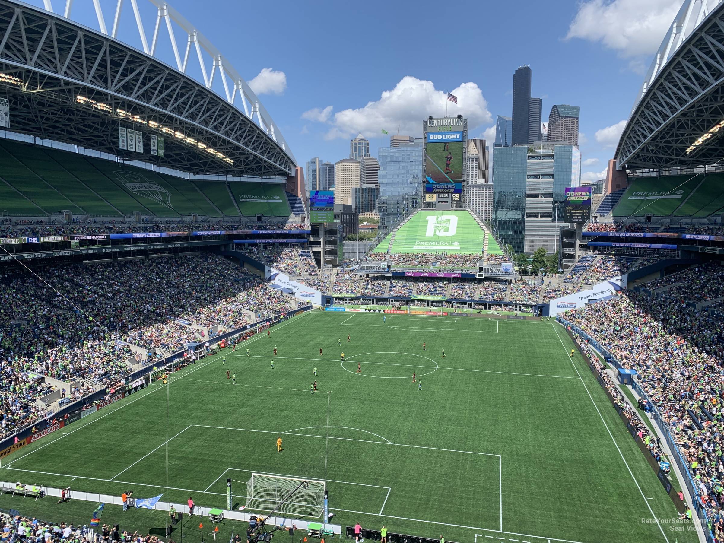 section 320, row e seat view  for soccer - lumen field