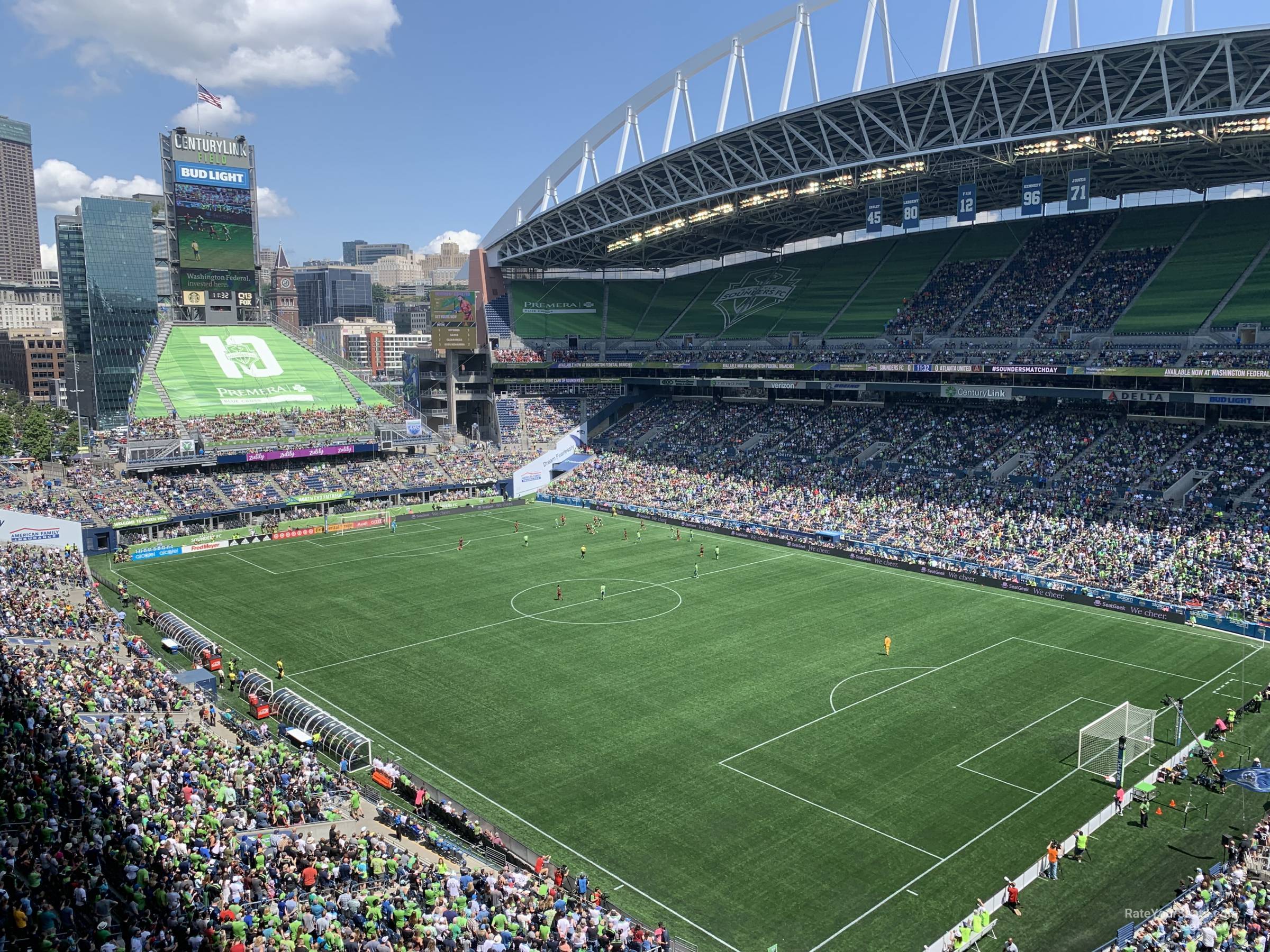 section 328, row e seat view  for soccer - lumen field