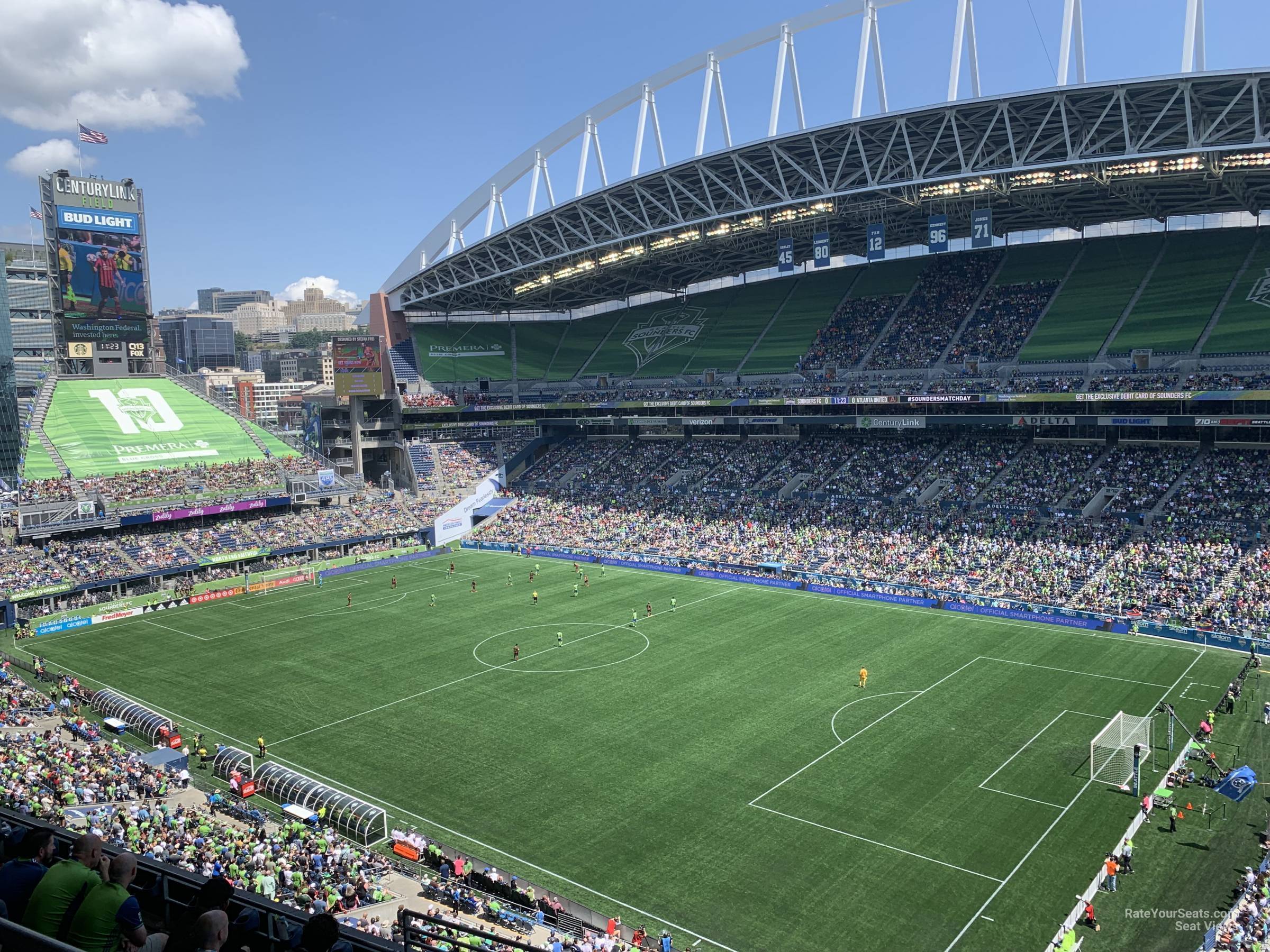 section 329, row e seat view  for soccer - lumen field