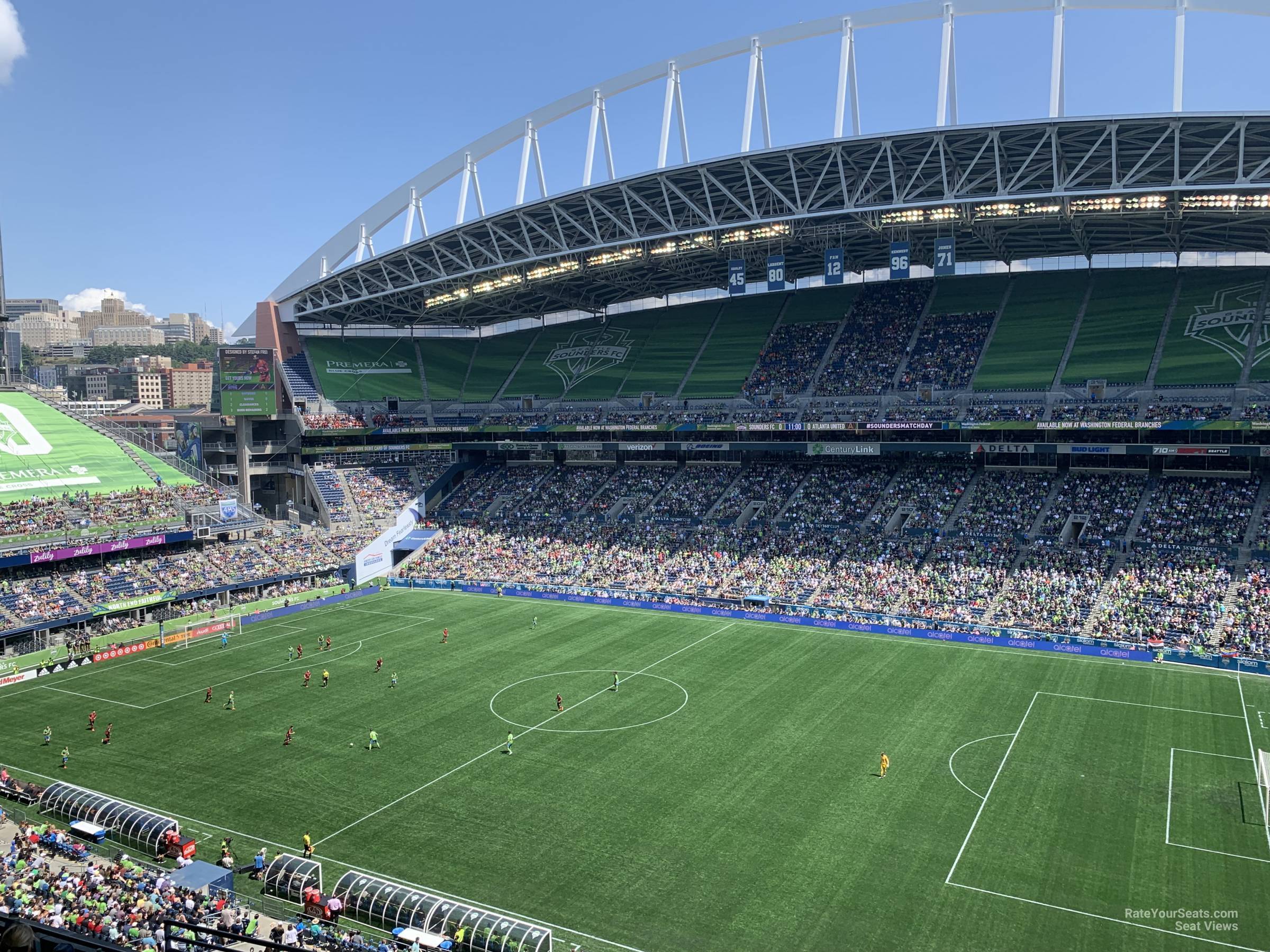 section 331, row e seat view  for soccer - lumen field