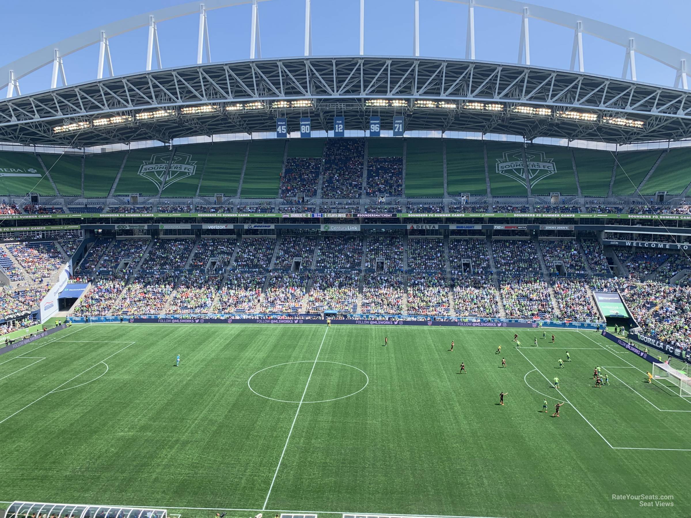 section 334, row e seat view  for soccer - lumen field