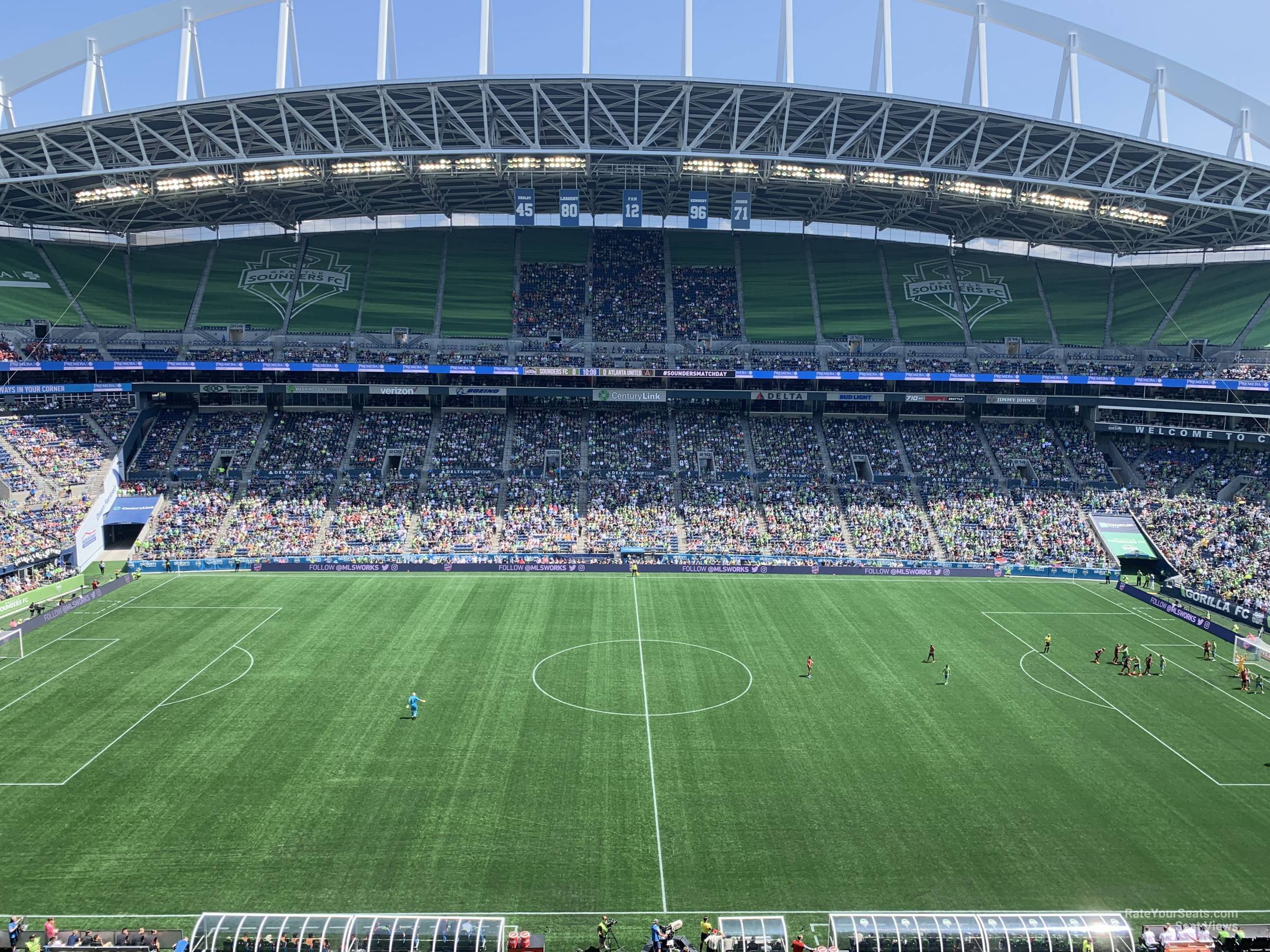 section 335, row e seat view  for soccer - lumen field