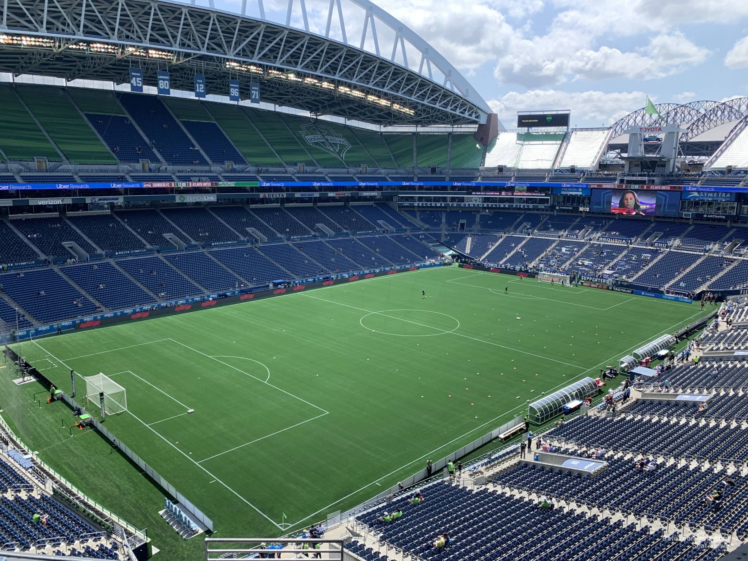 section 341, row e seat view  for soccer - lumen field