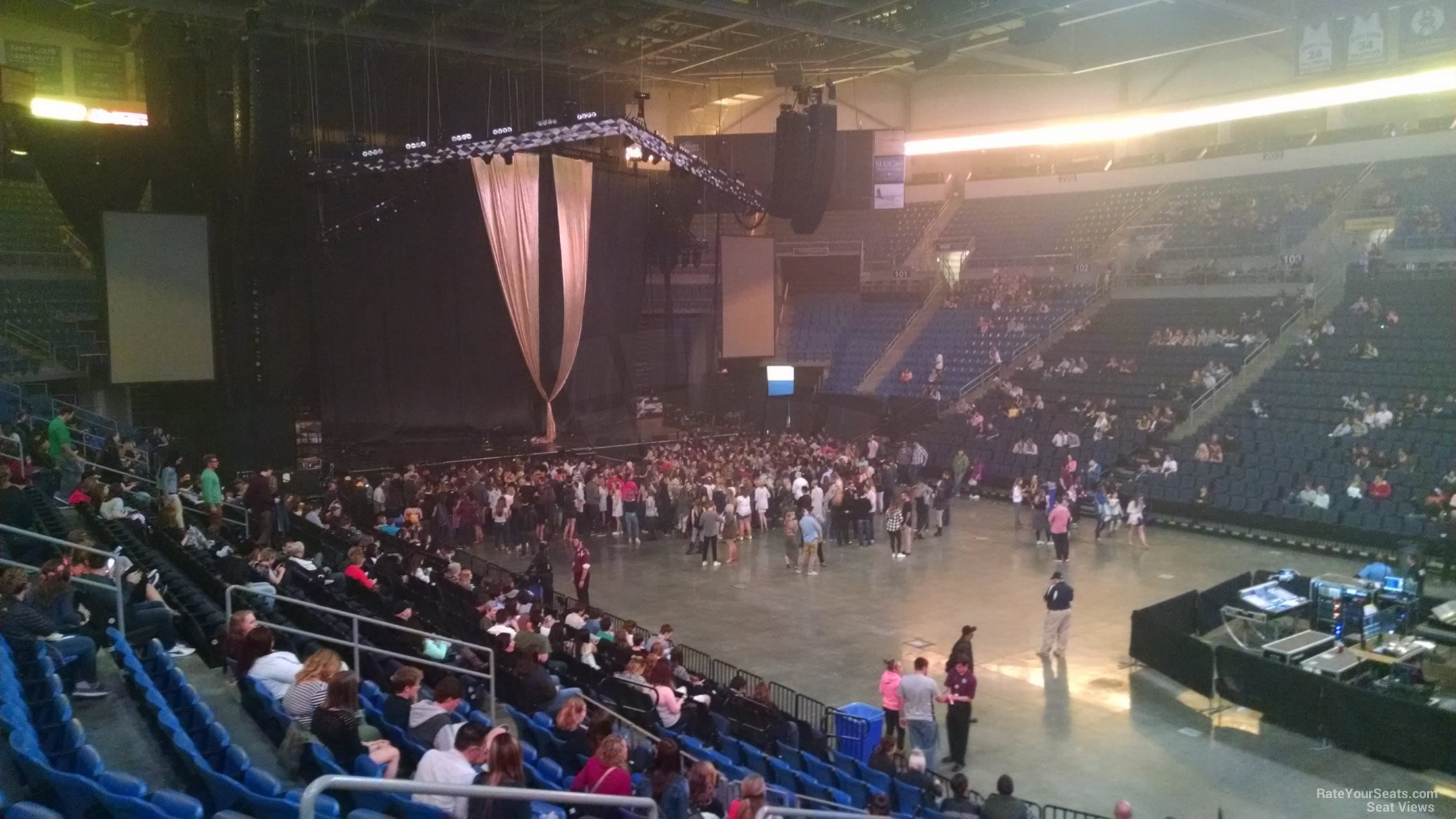 section 112, row n seat view  for concert - chaifetz arena