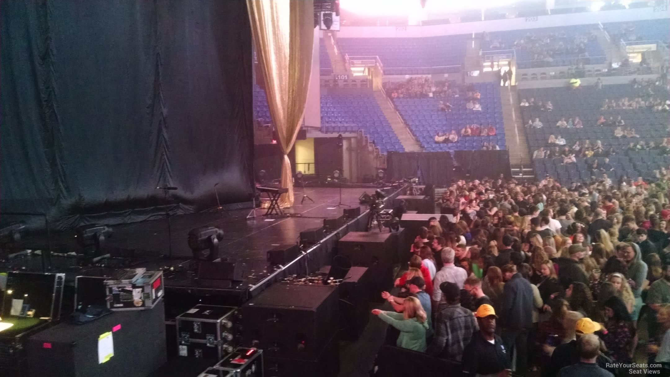 section 116, row g seat view  for concert - chaifetz arena