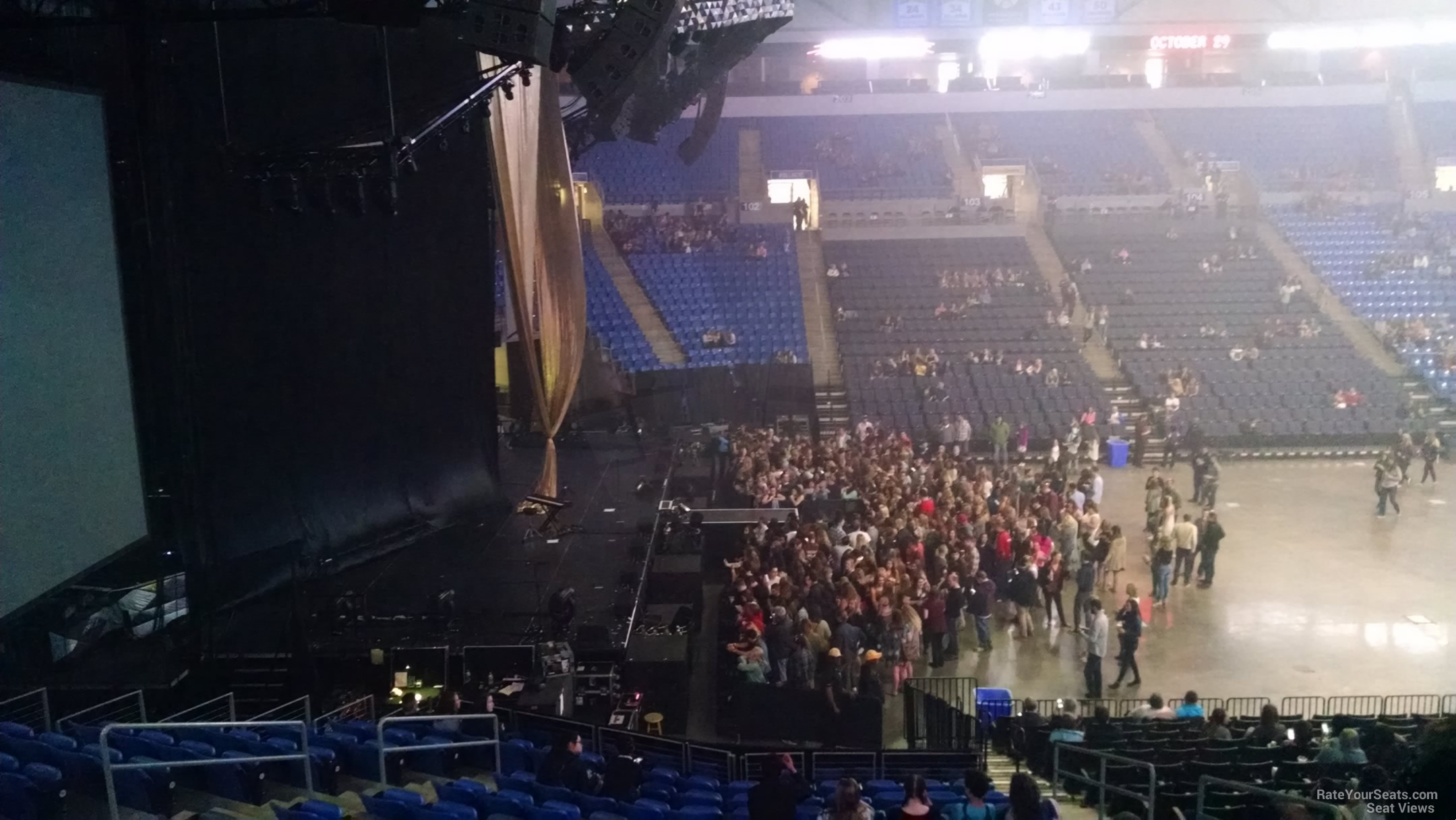 section 116, row u seat view  for concert - chaifetz arena
