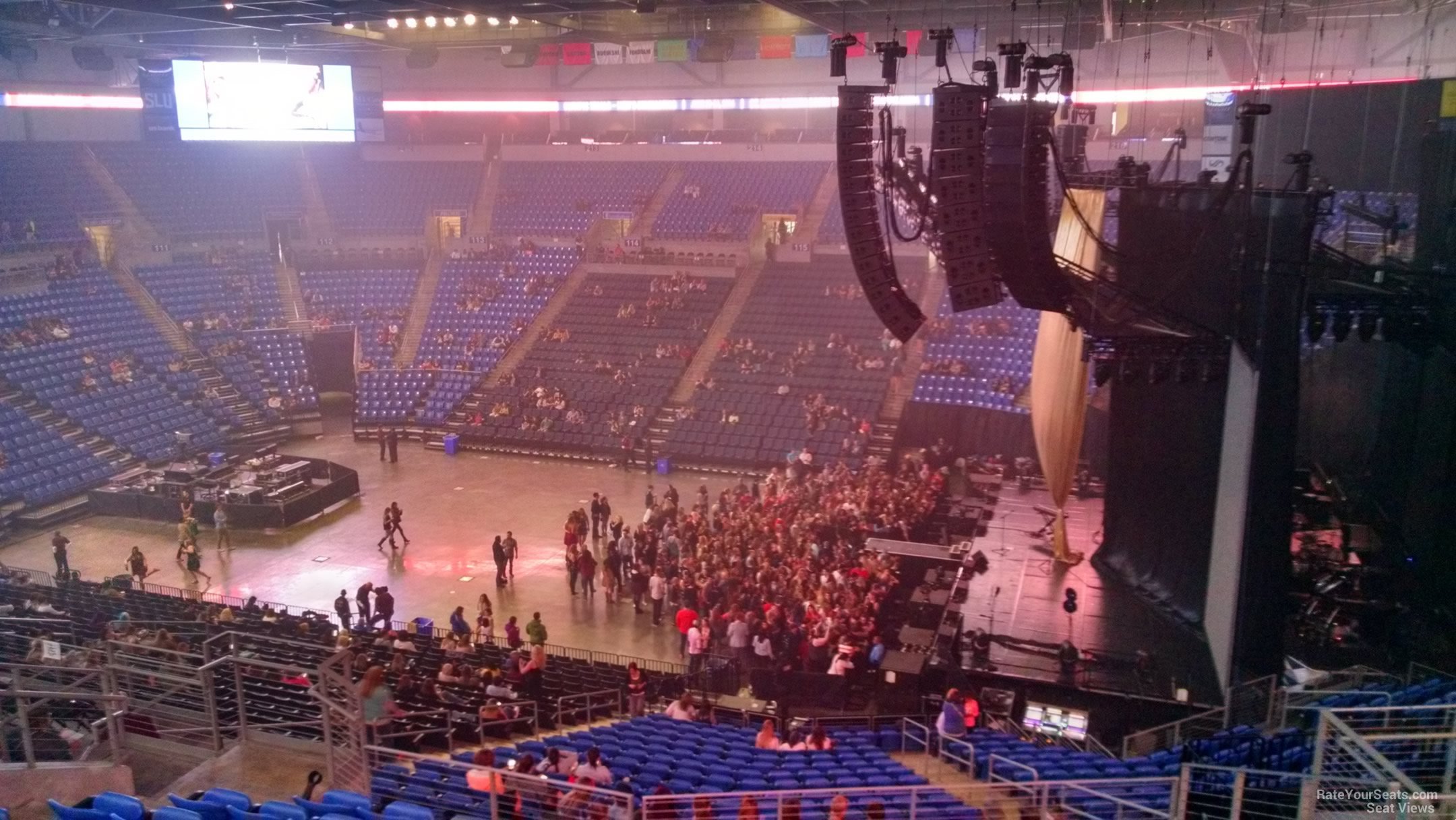 section 202, row j seat view  for concert - chaifetz arena
