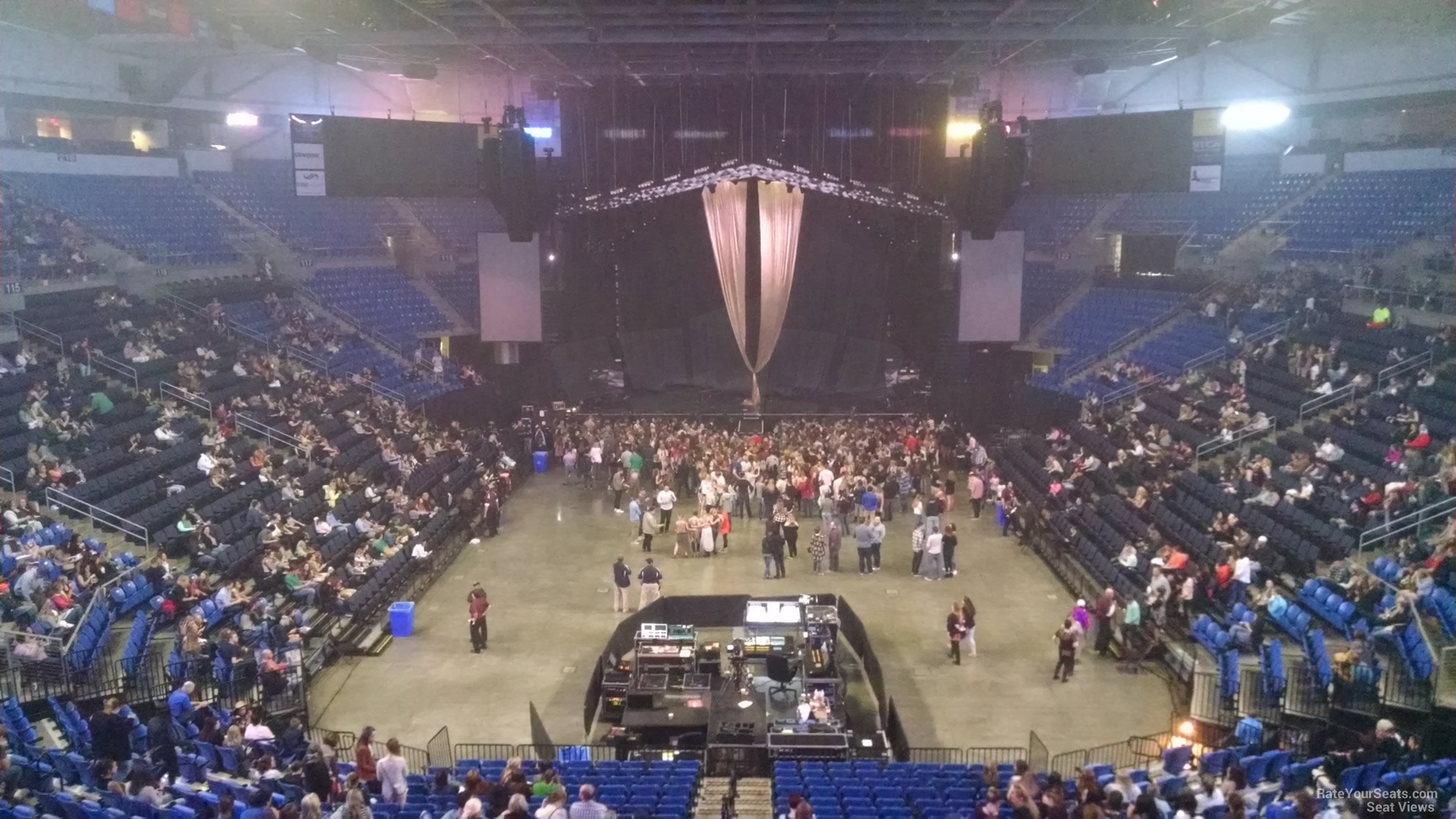 section 209, row d seat view  for concert - chaifetz arena