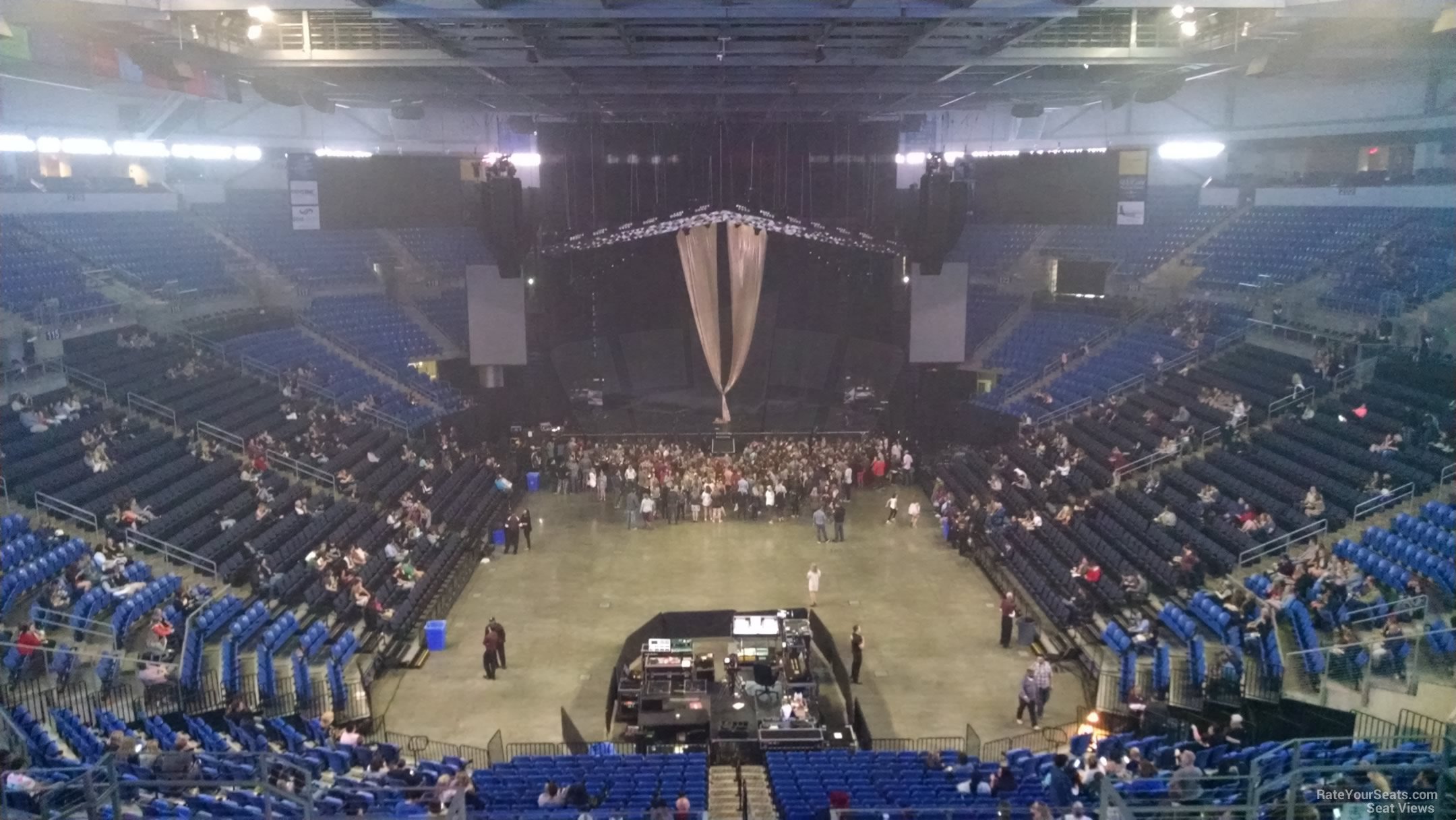 section 209, row j seat view  for concert - chaifetz arena