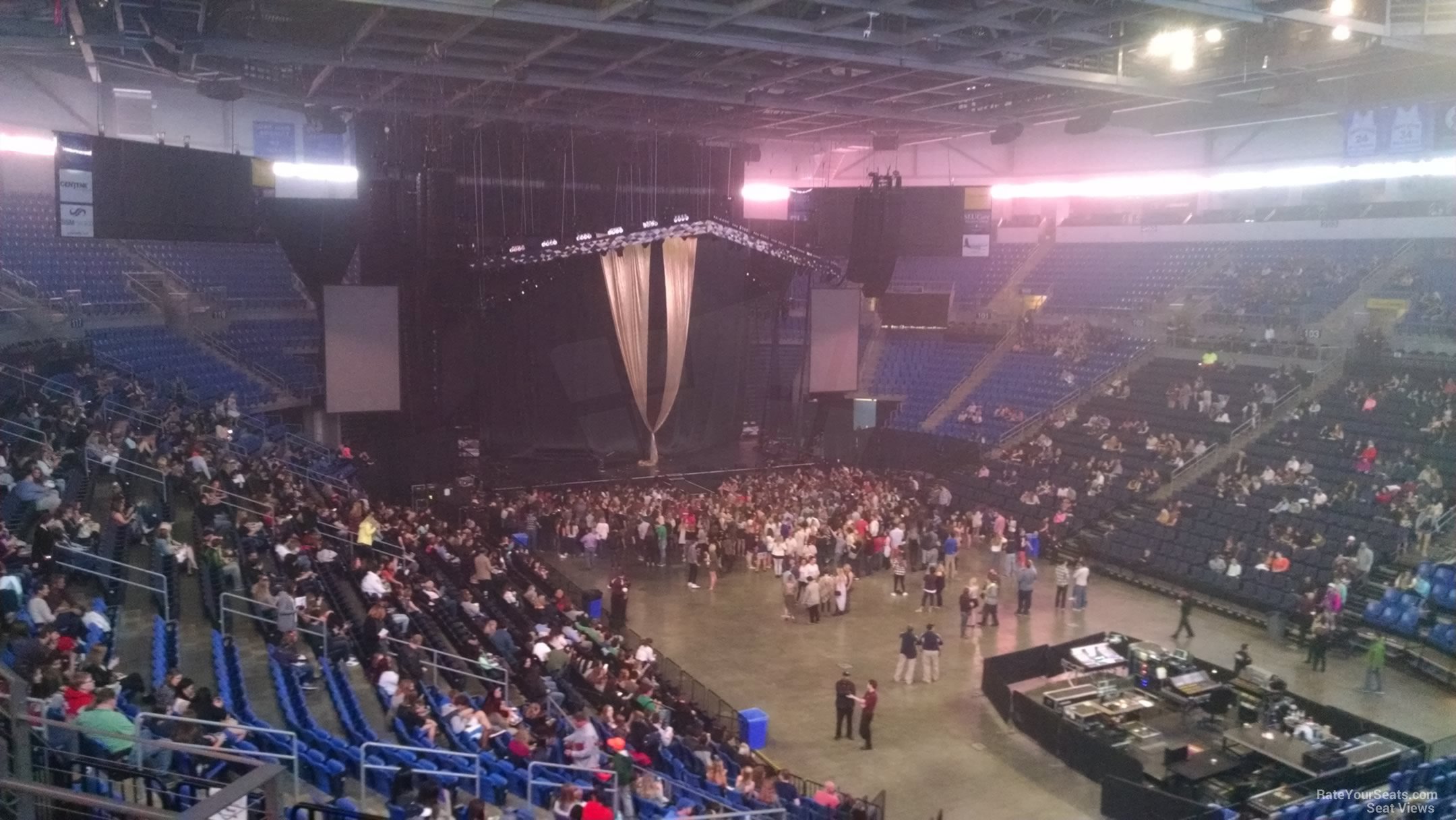 section 211, row d seat view  for concert - chaifetz arena