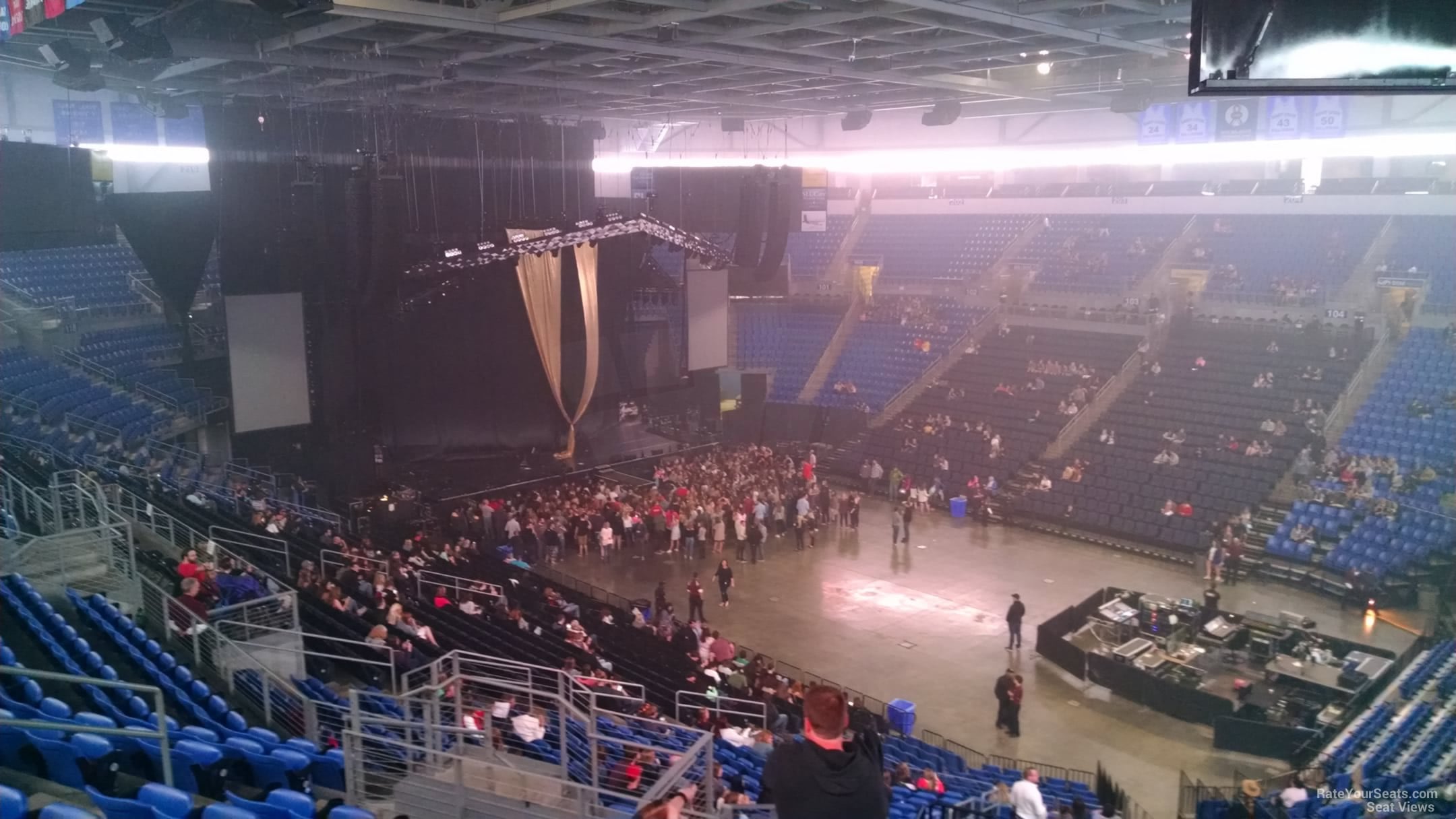 section 212, row j seat view  for concert - chaifetz arena