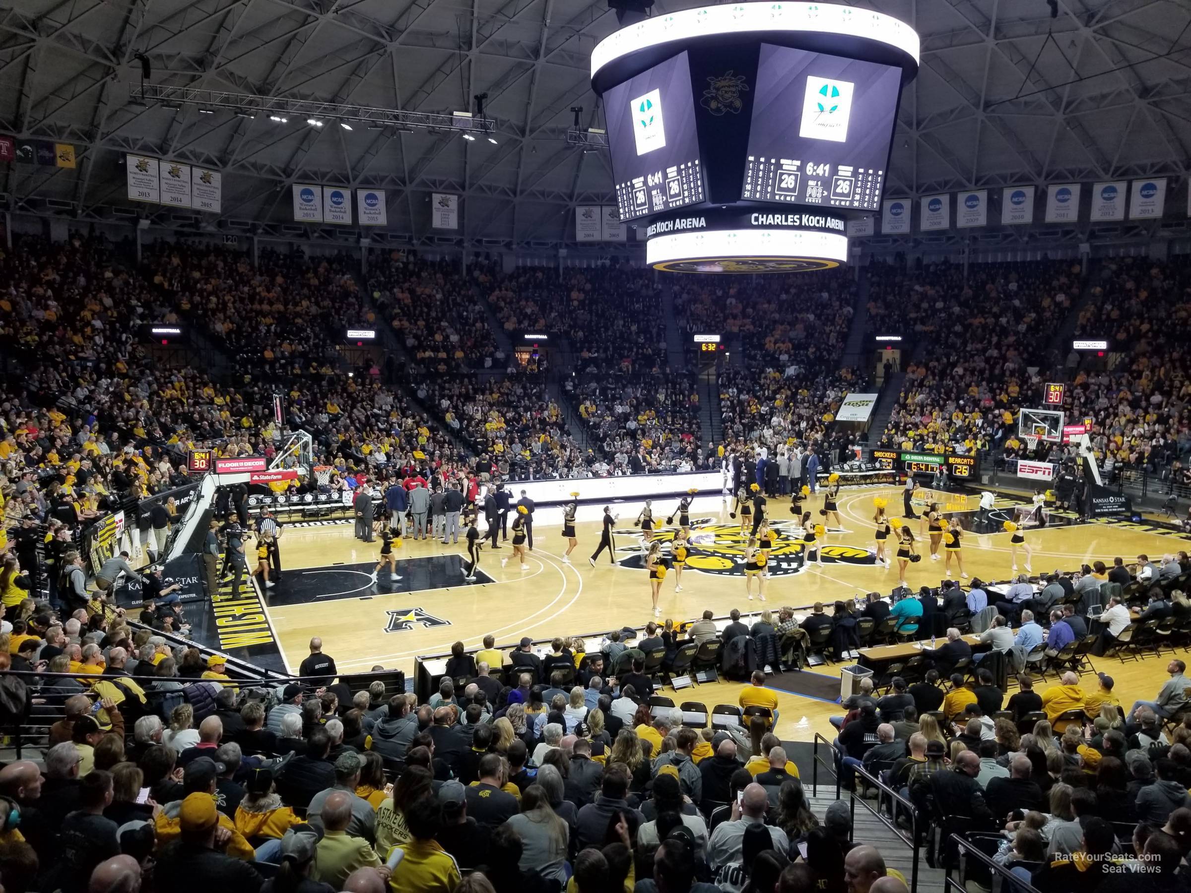 section 111, row 21 seat view  - charles koch arena