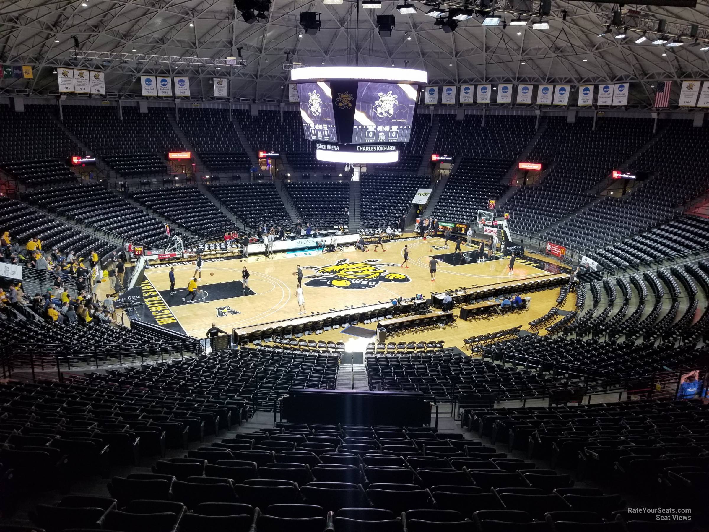 section 111, row 34 seat view  - charles koch arena