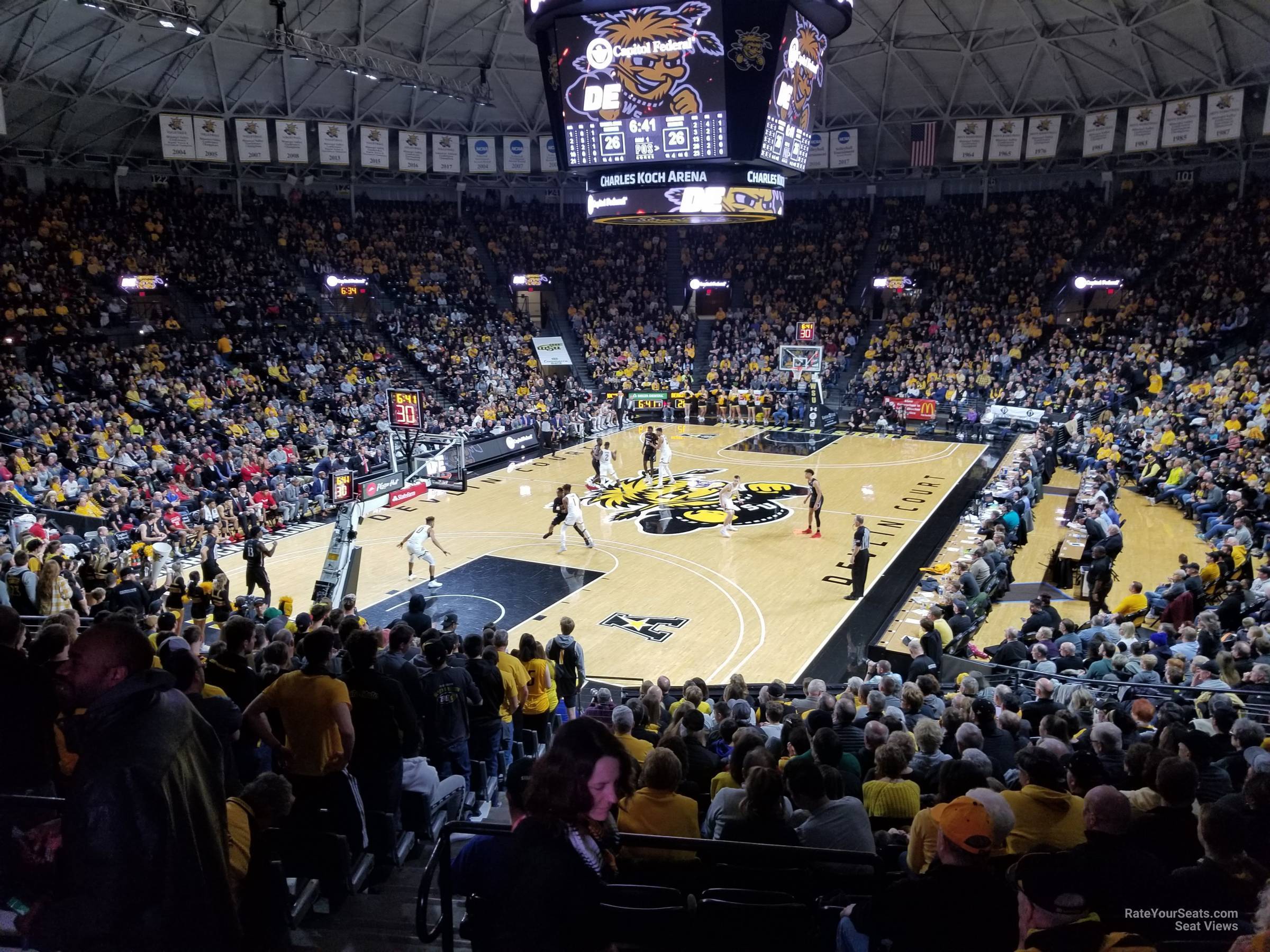 section 115, row 21 seat view  - charles koch arena