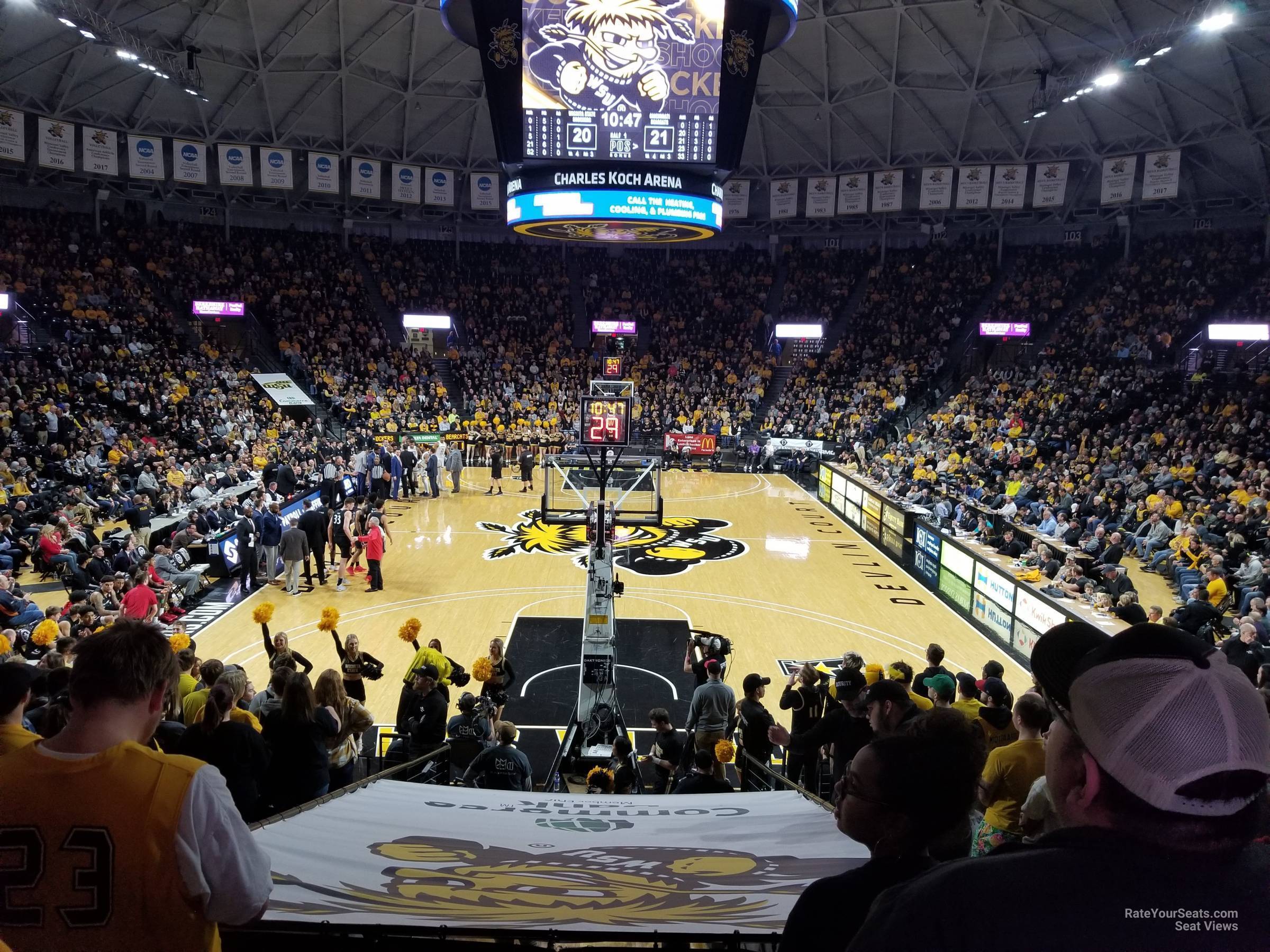 section 116, row 16 seat view  - charles koch arena