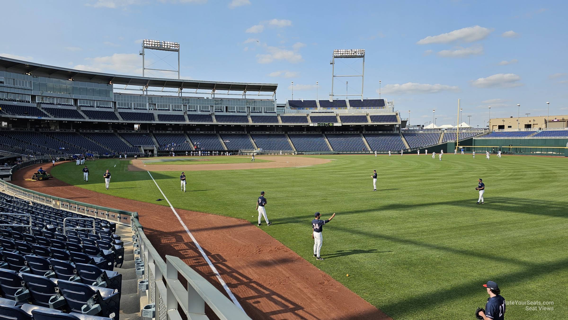 section 100, row 16 seat view  - charles schwab field