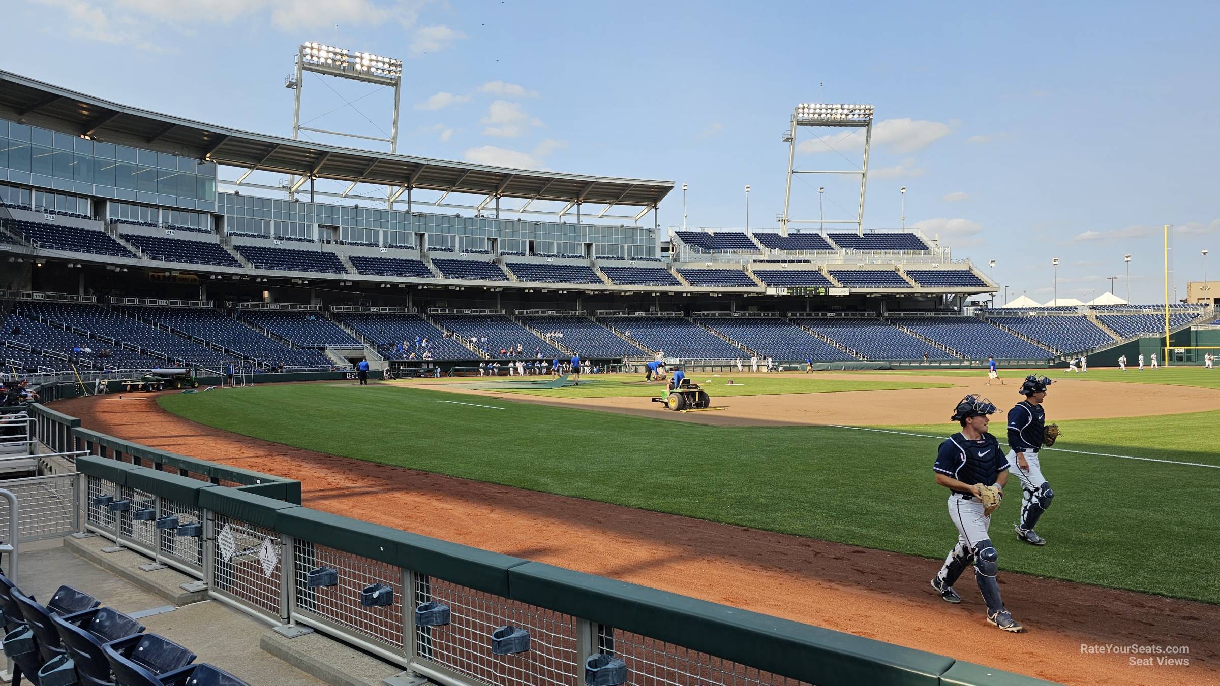 section 104, row 5 seat view  - charles schwab field