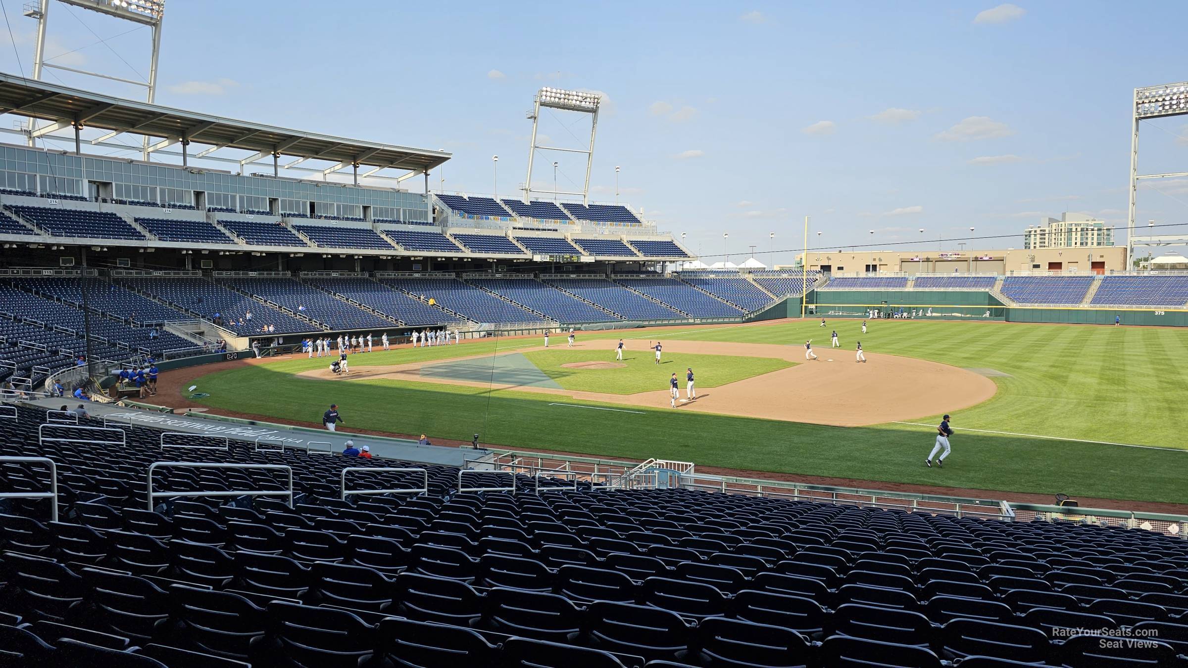 section 105, row 28 seat view  - charles schwab field