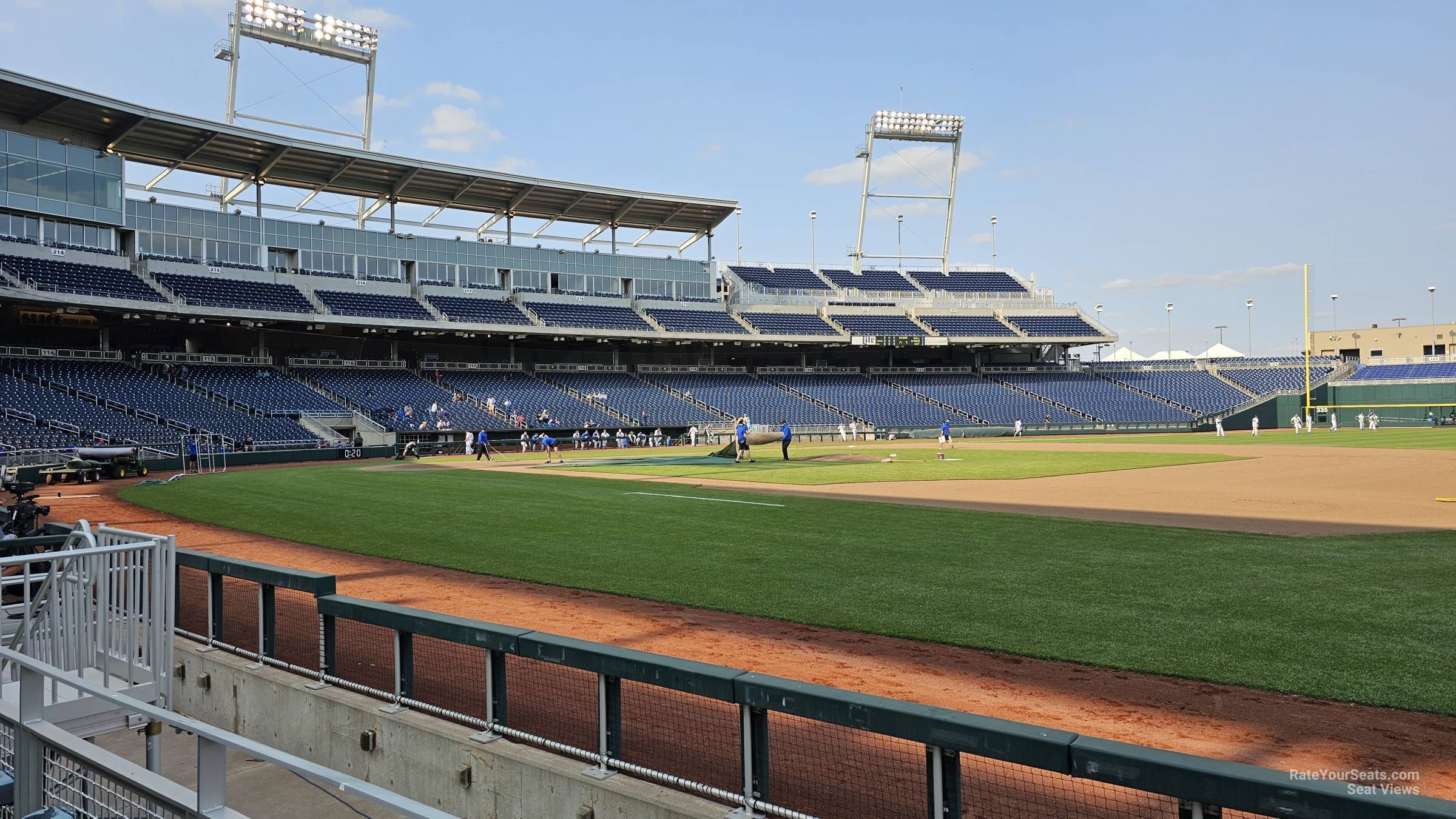 section 105, row 5 seat view - charles schwab field