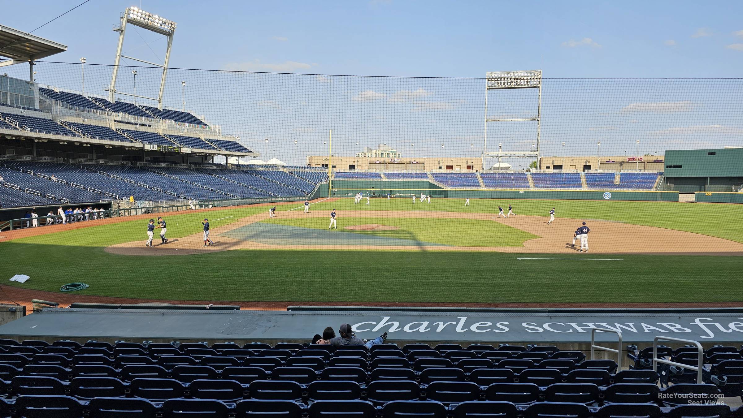 section 108, row 16 seat view - charles schwab field