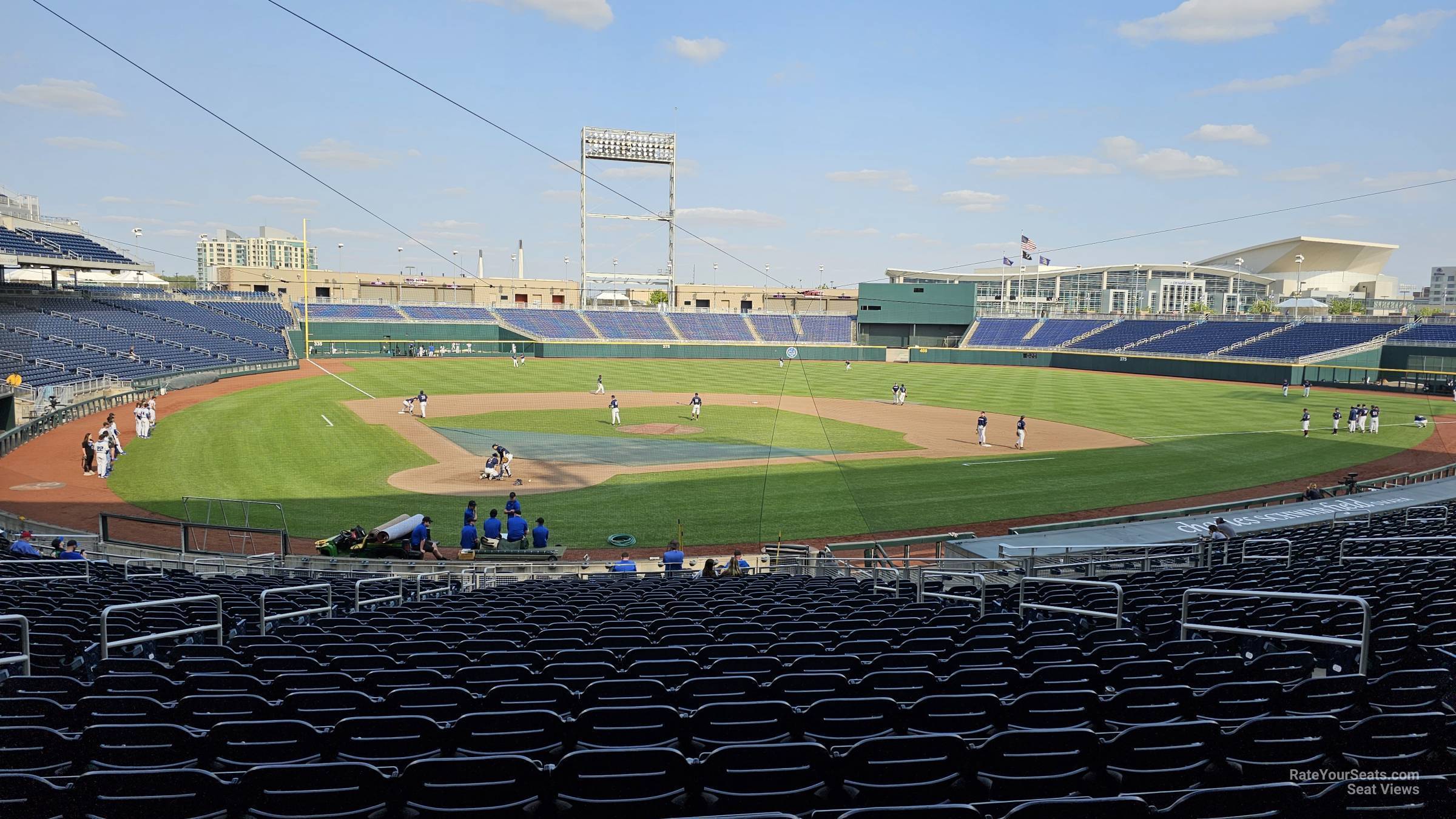 section 110, row 28 seat view - charles schwab field