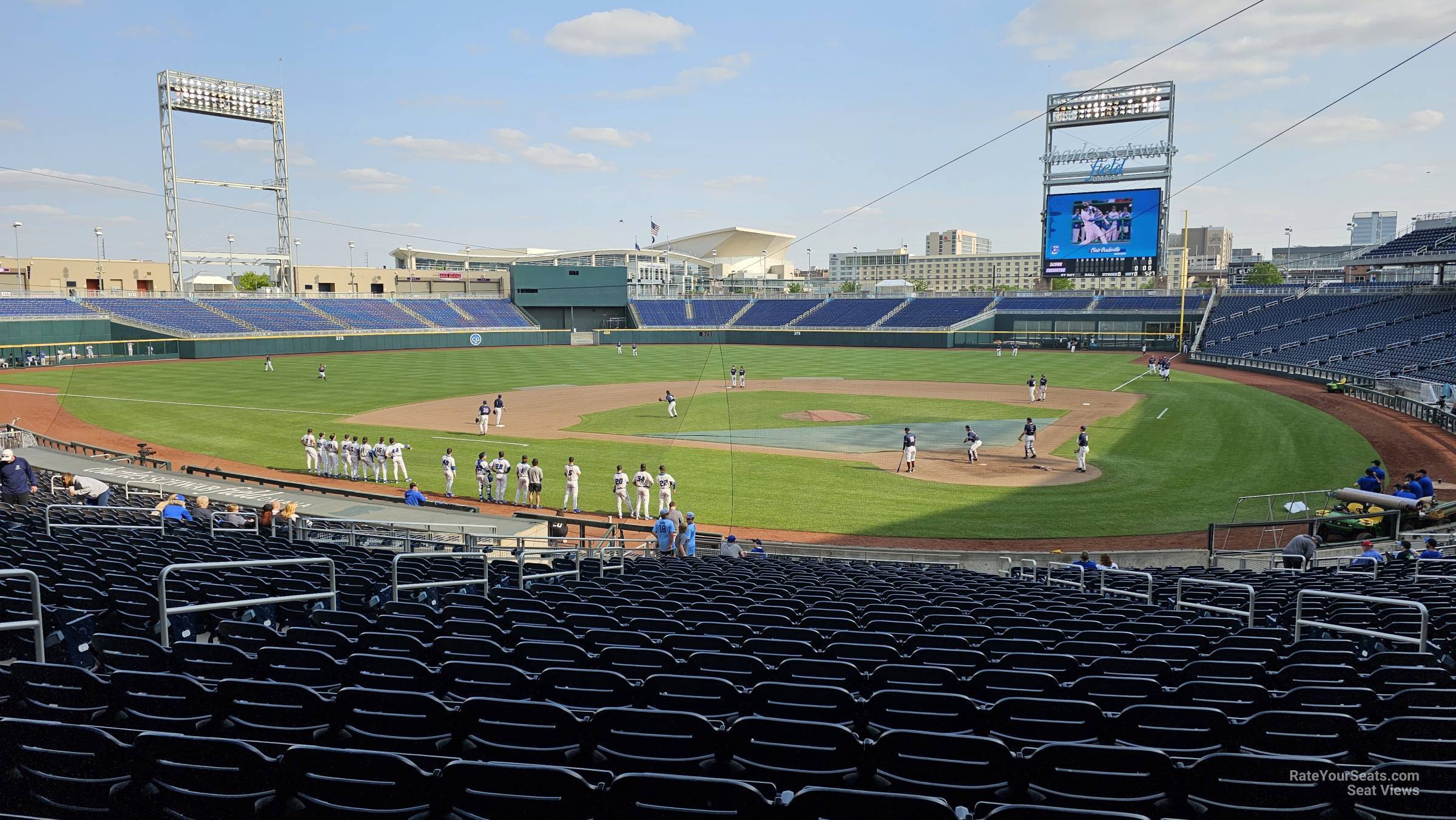 section 114, row 28 seat view  - charles schwab field