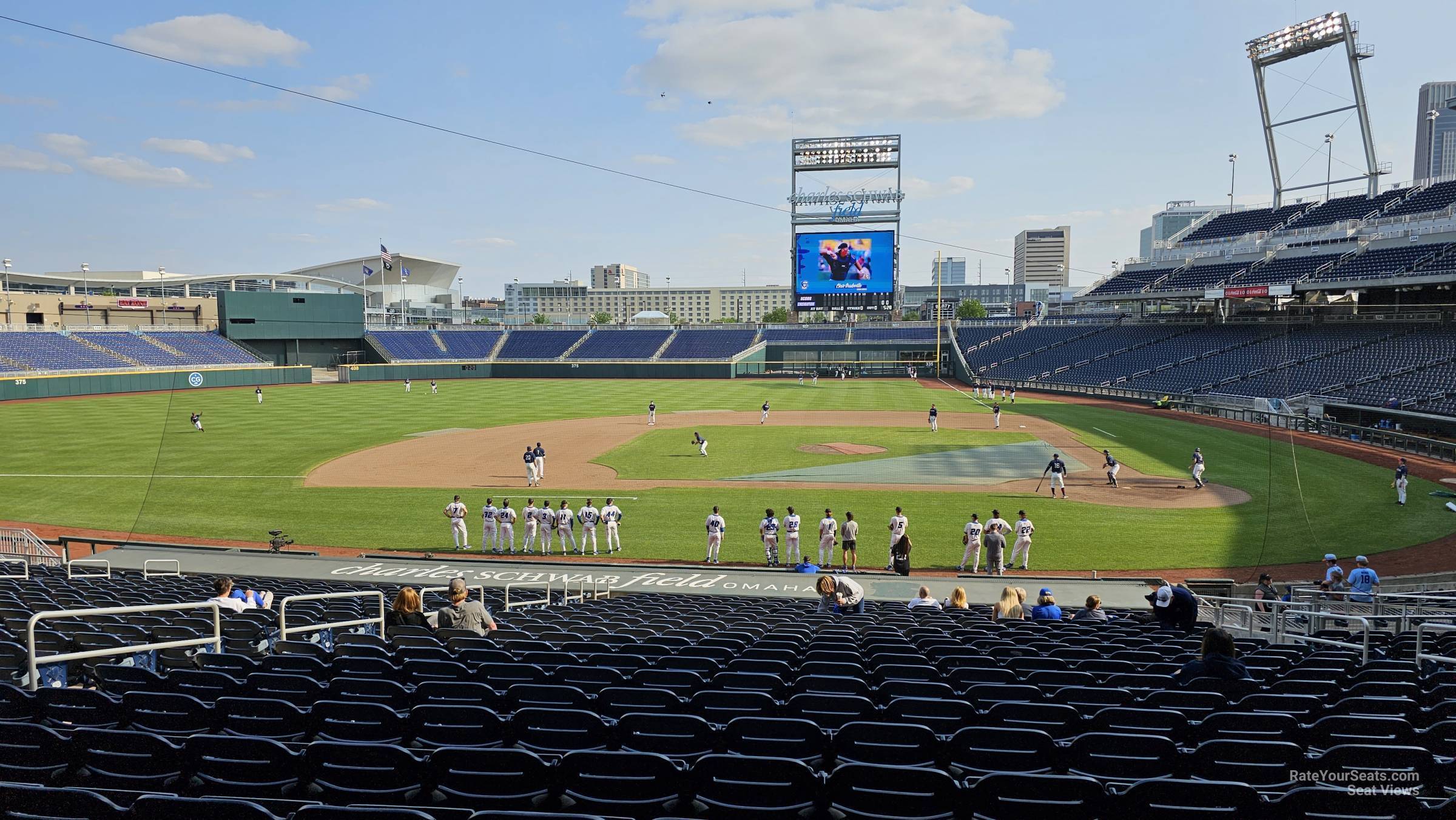 section 116, row 28 seat view  - charles schwab field