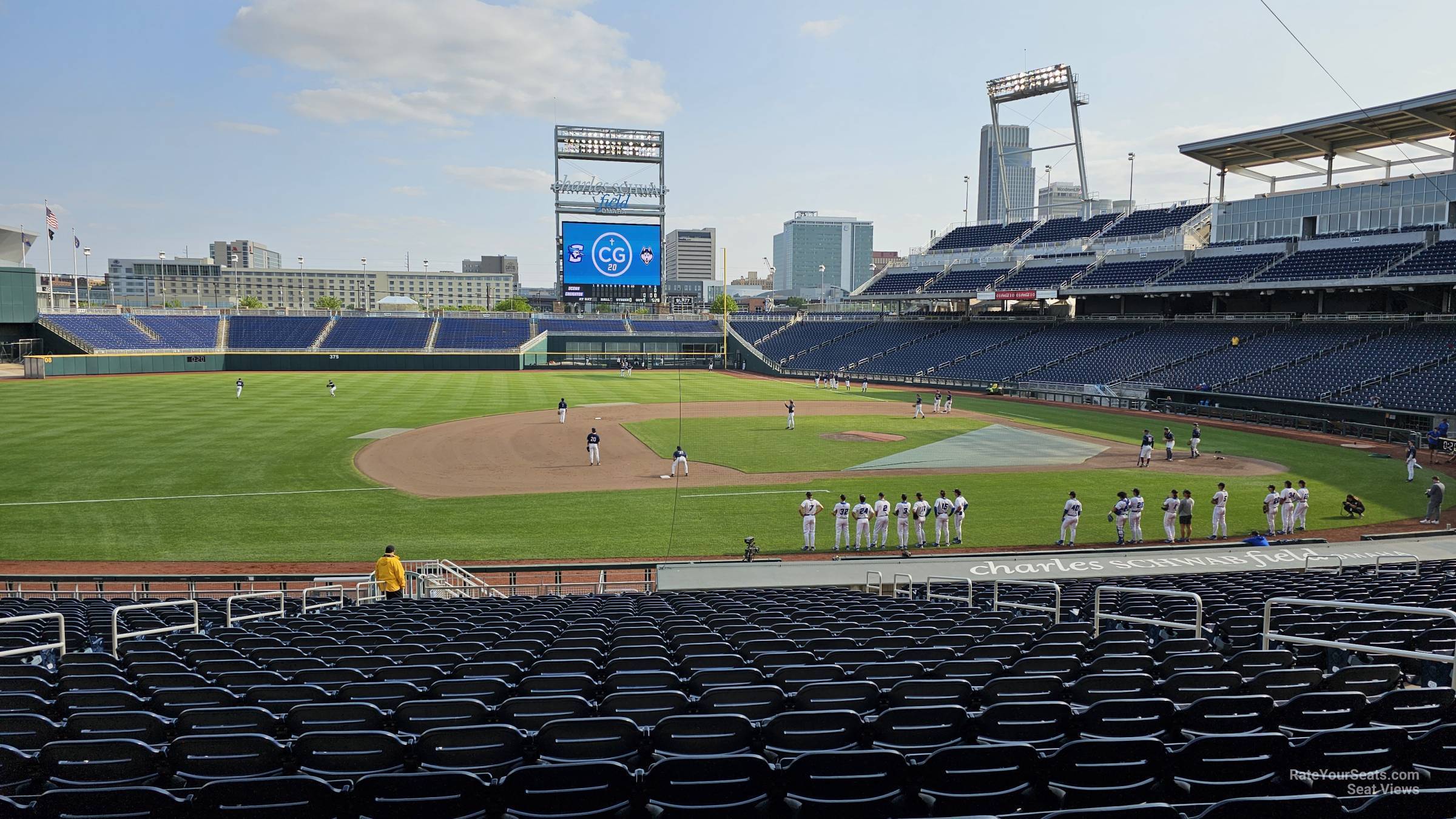 section 118, row 28 seat view - charles schwab field