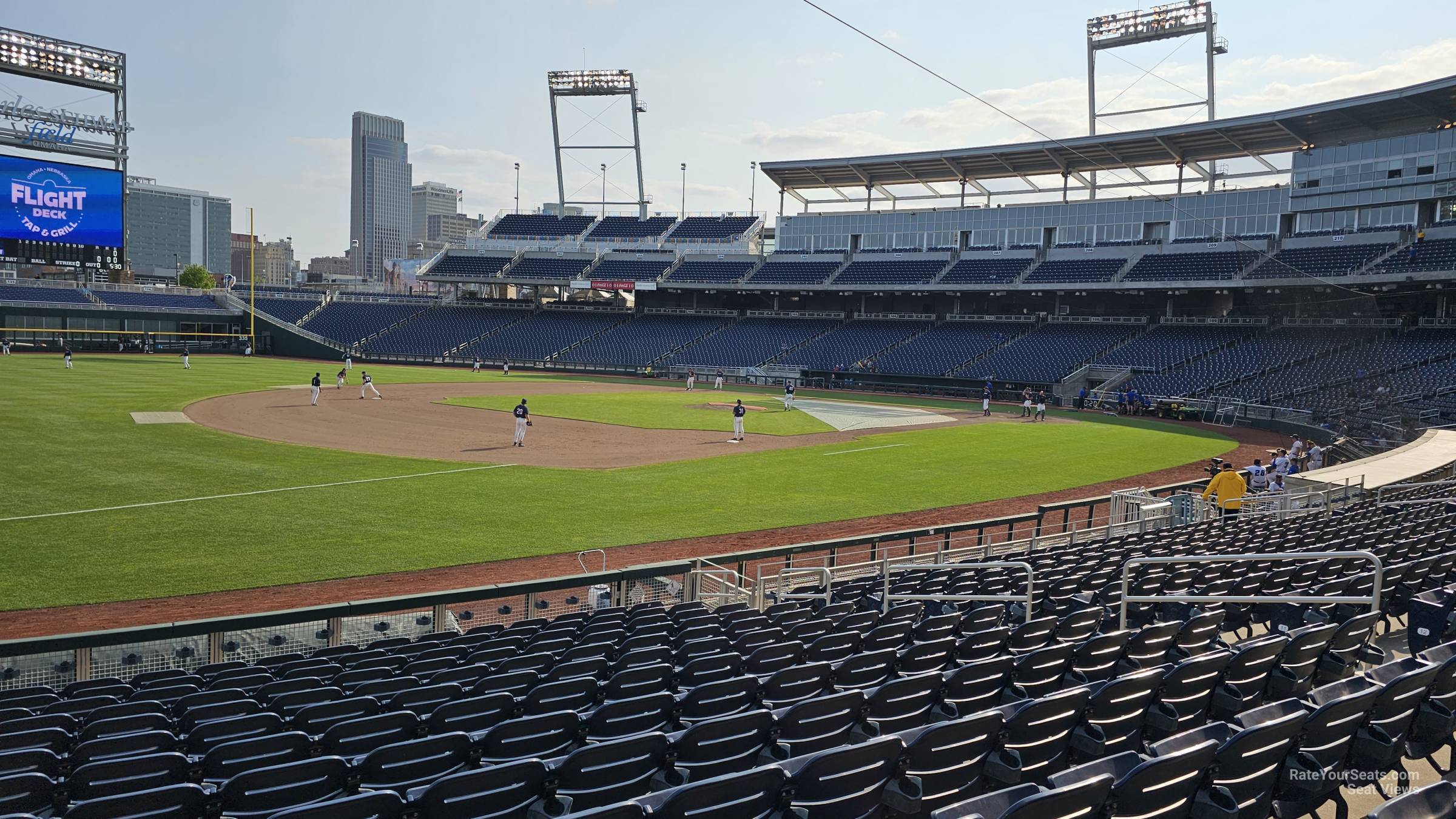 section 120, row 16 seat view  - charles schwab field