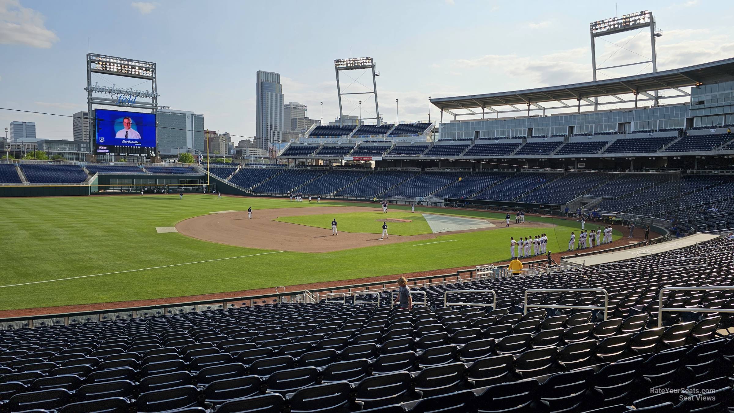 section 120, row 28 seat view  - charles schwab field