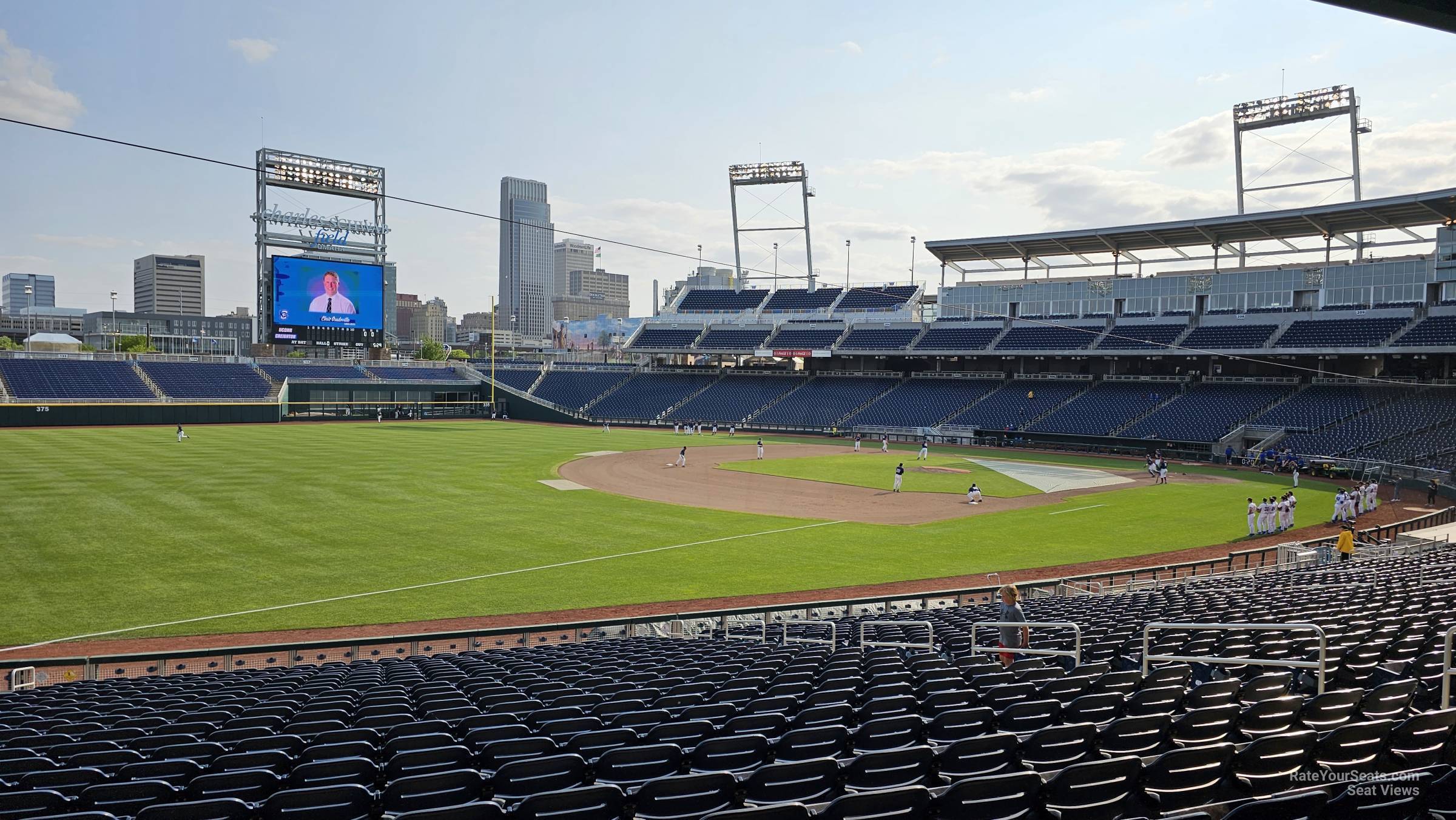 section 121, row 28 seat view  - charles schwab field