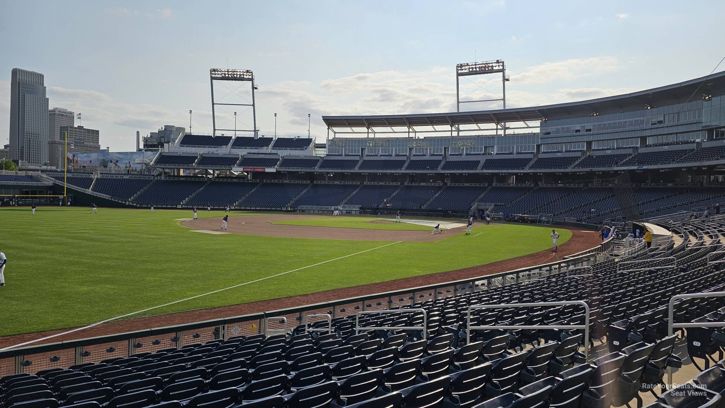 section 122, row 16 seat view  - charles schwab field