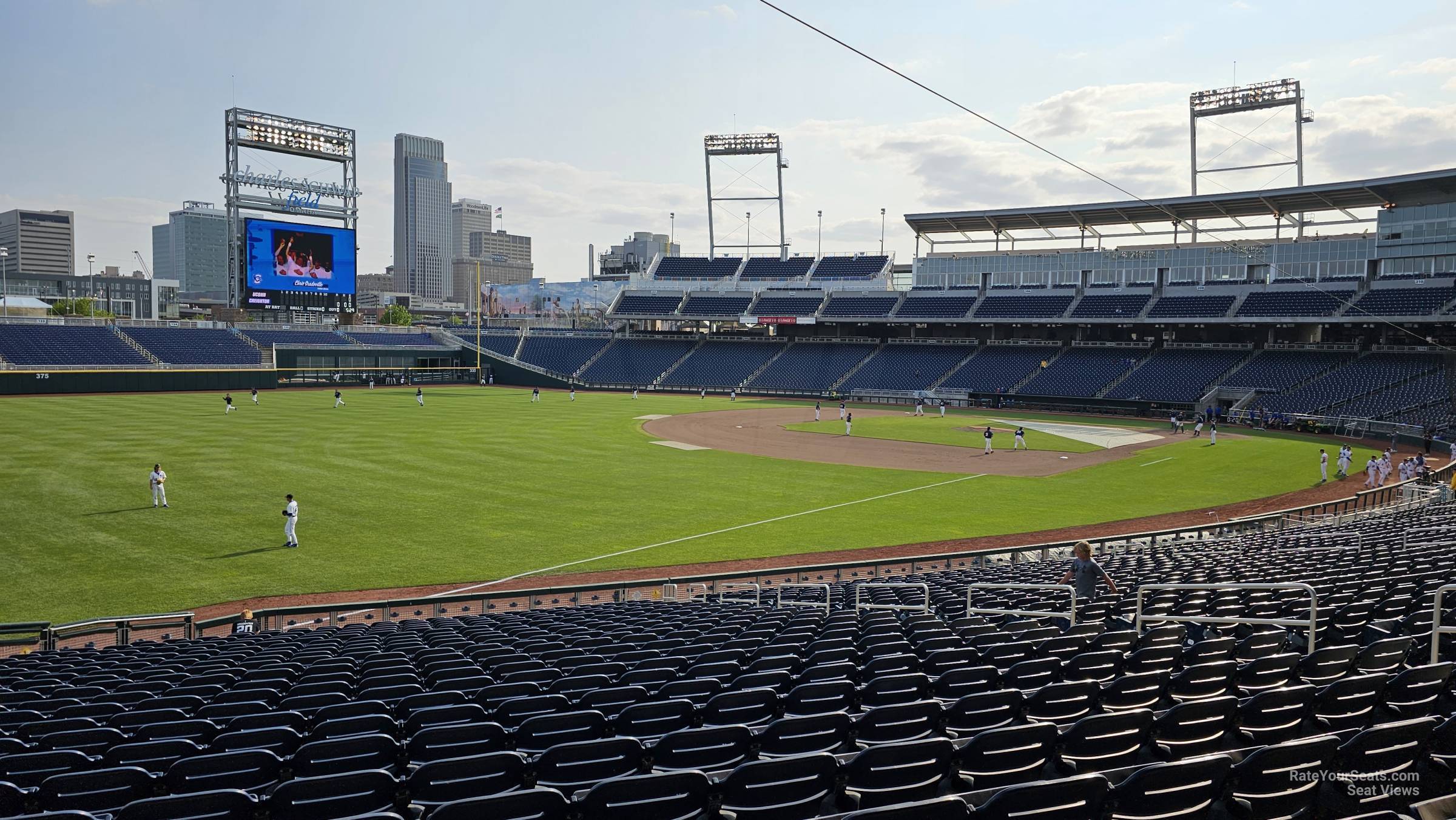 section 122, row 28 seat view  - charles schwab field
