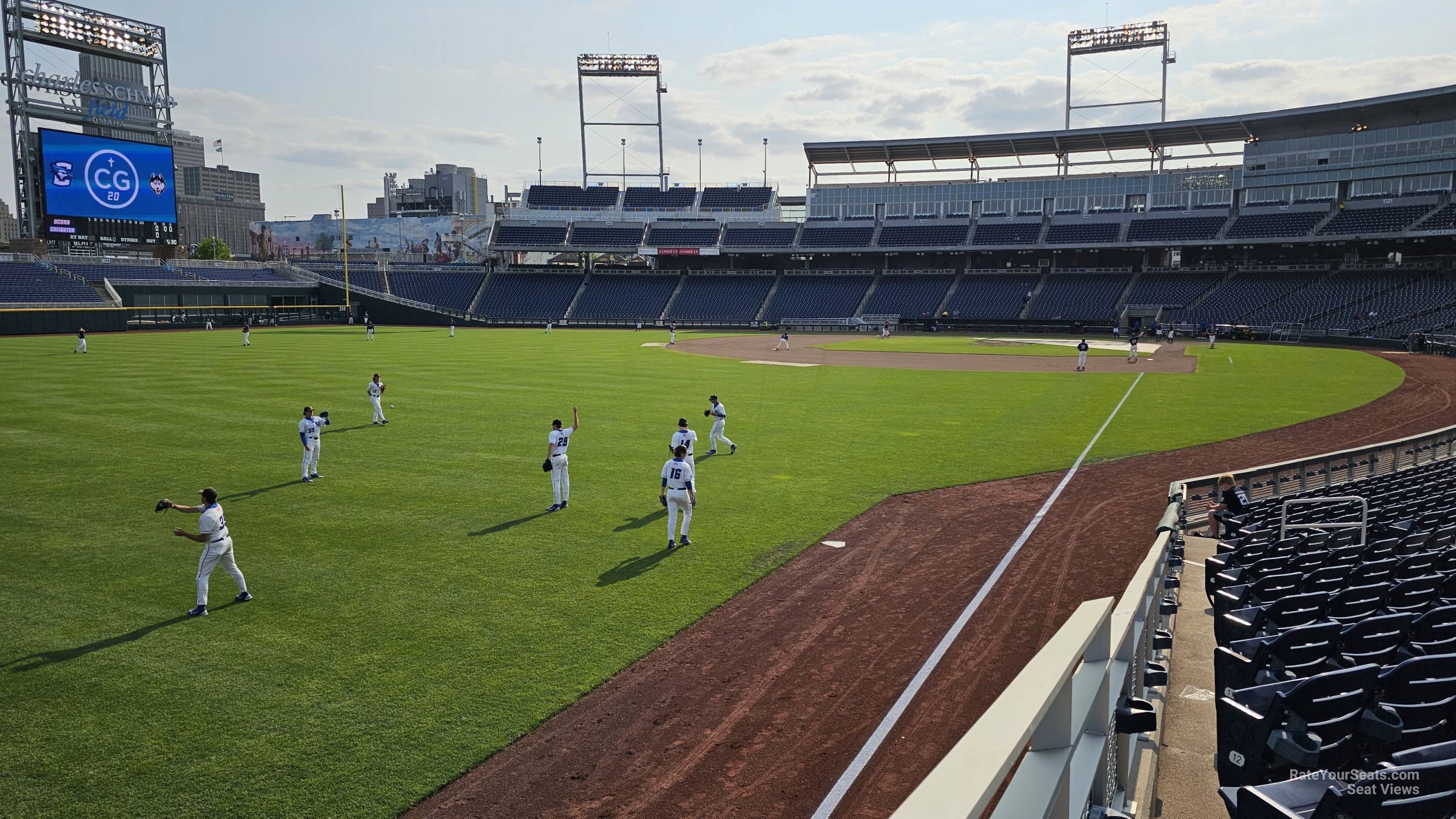 section 124, row 16 seat view  - charles schwab field