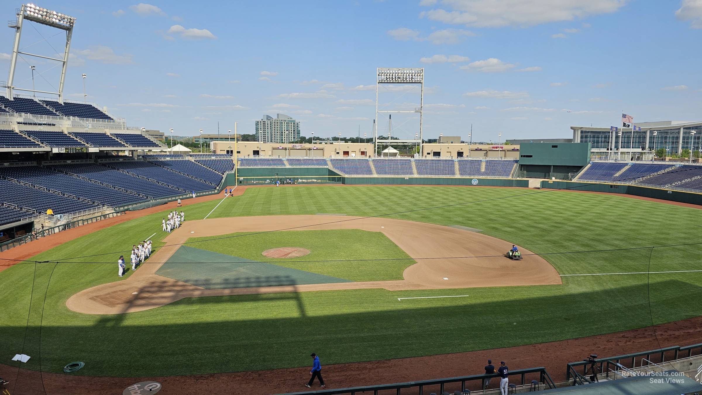 section 208, row 2 seat view  - charles schwab field