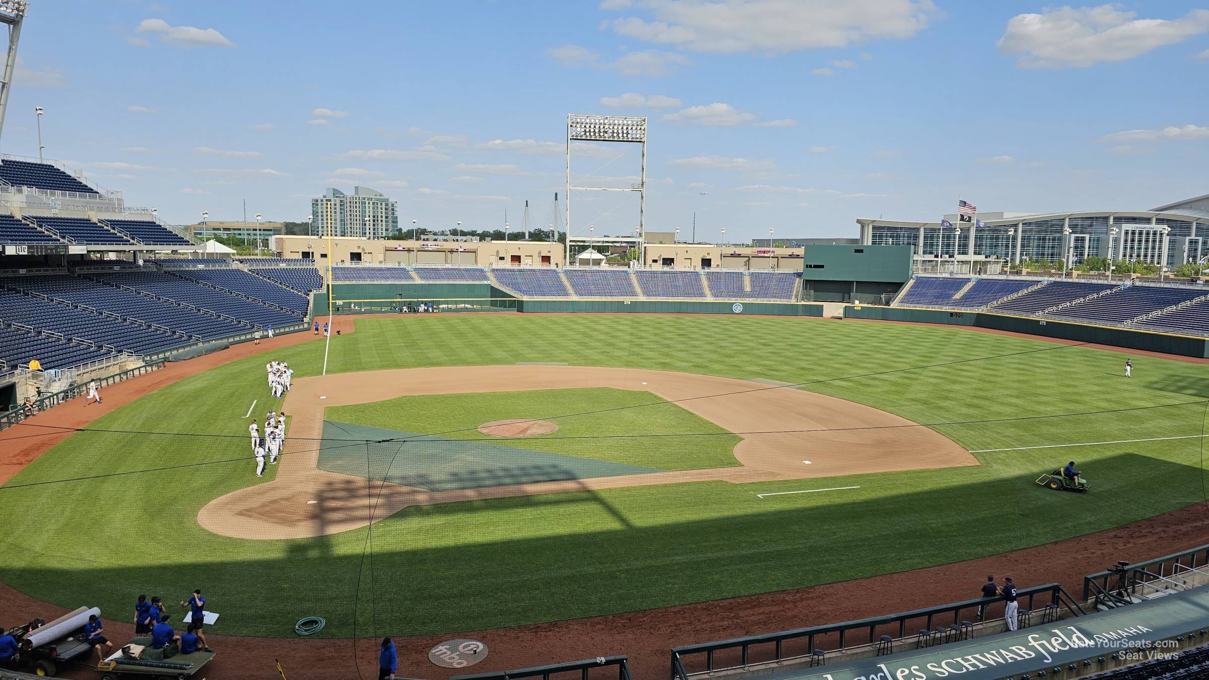 section 209, row 2 seat view - charles schwab field