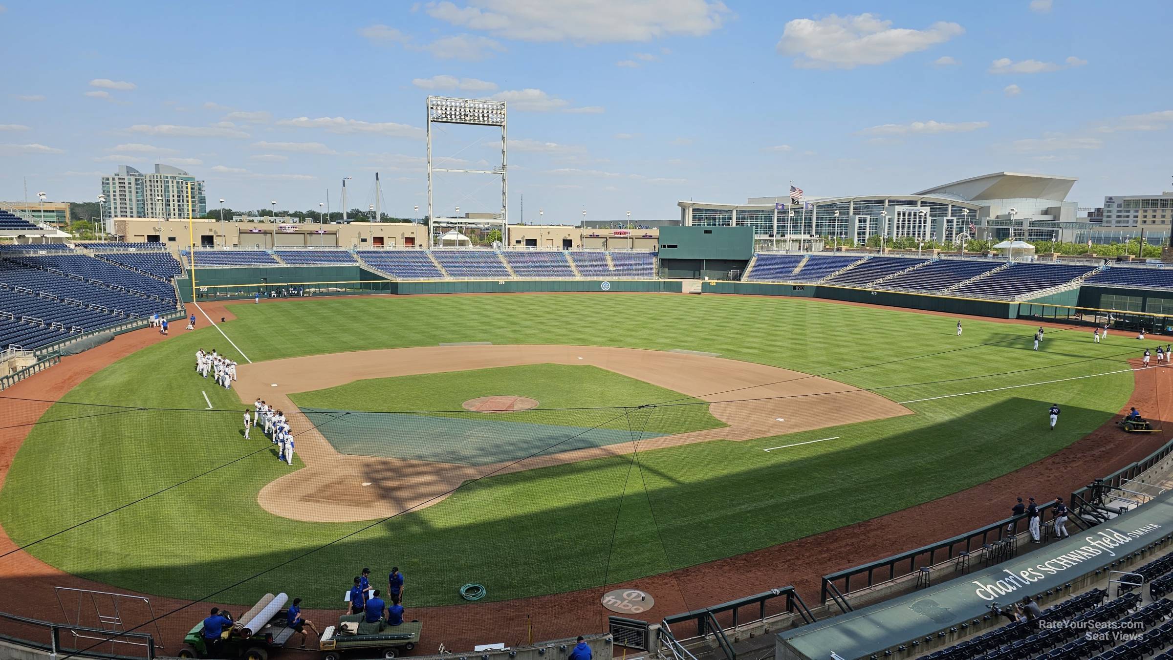section 210, row 2 seat view  - charles schwab field