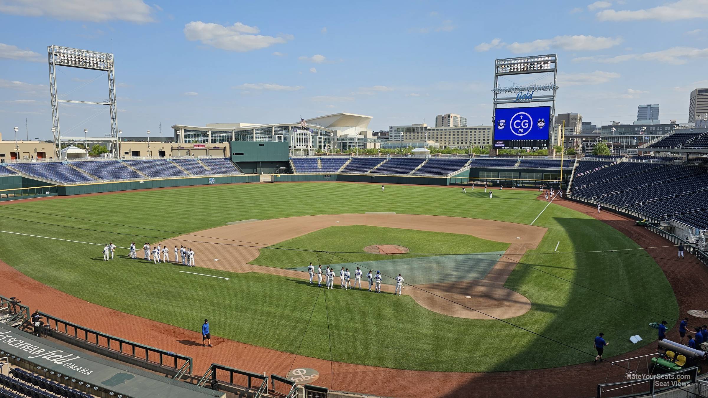 section 214, row 2 seat view - charles schwab field