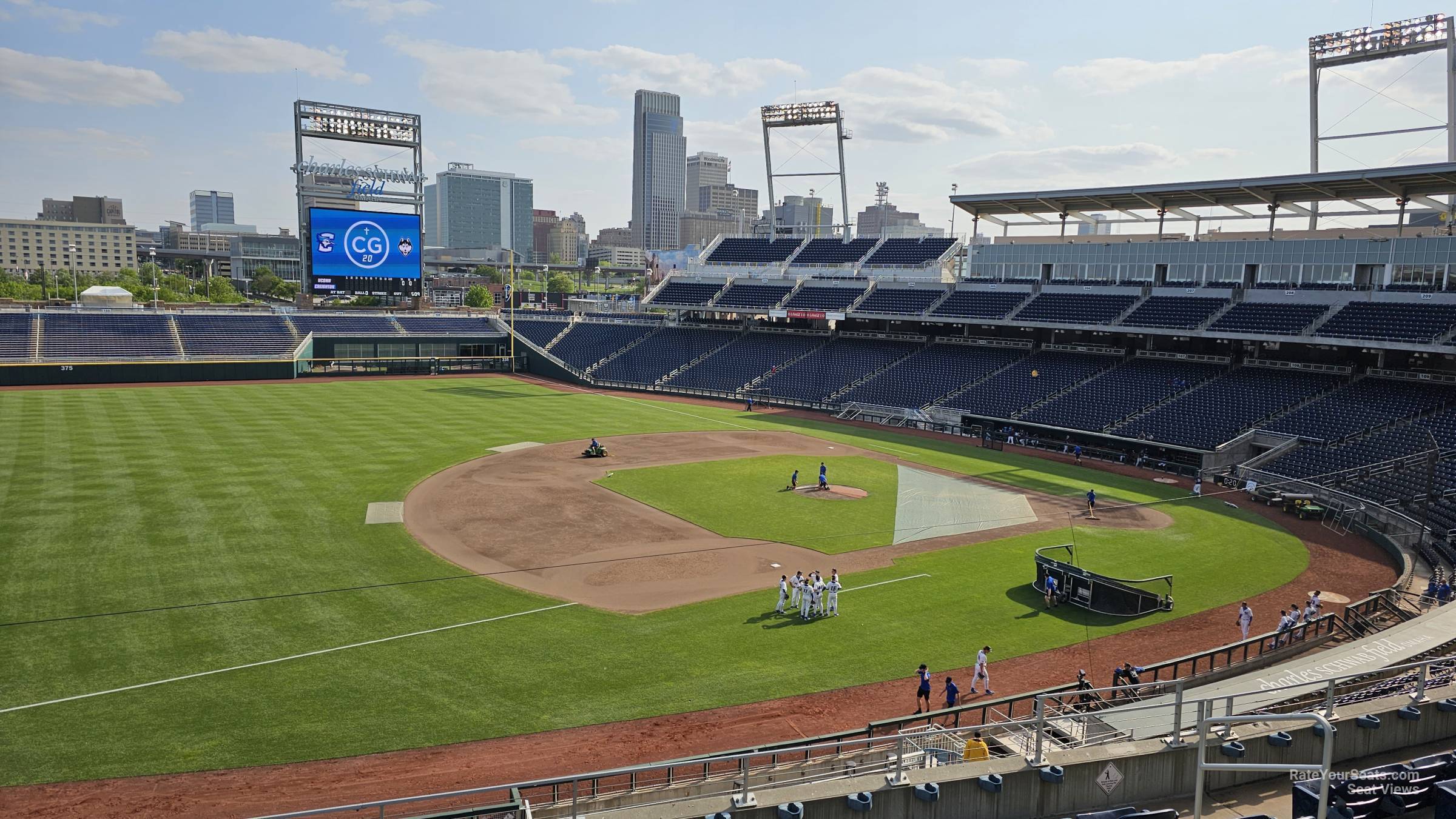 section 220, row 7 seat view - charles schwab field