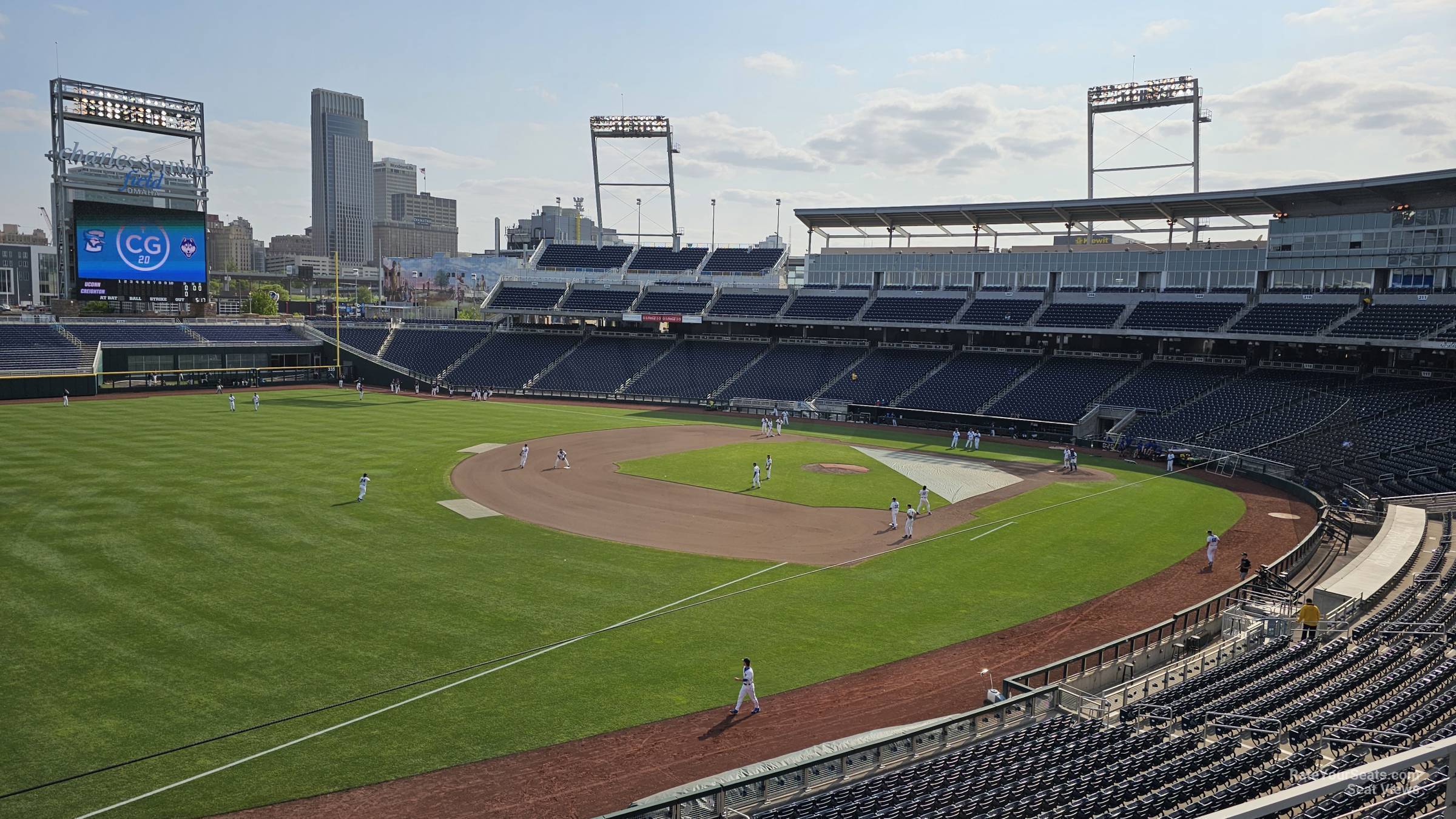 section 222, row 2 seat view  - charles schwab field