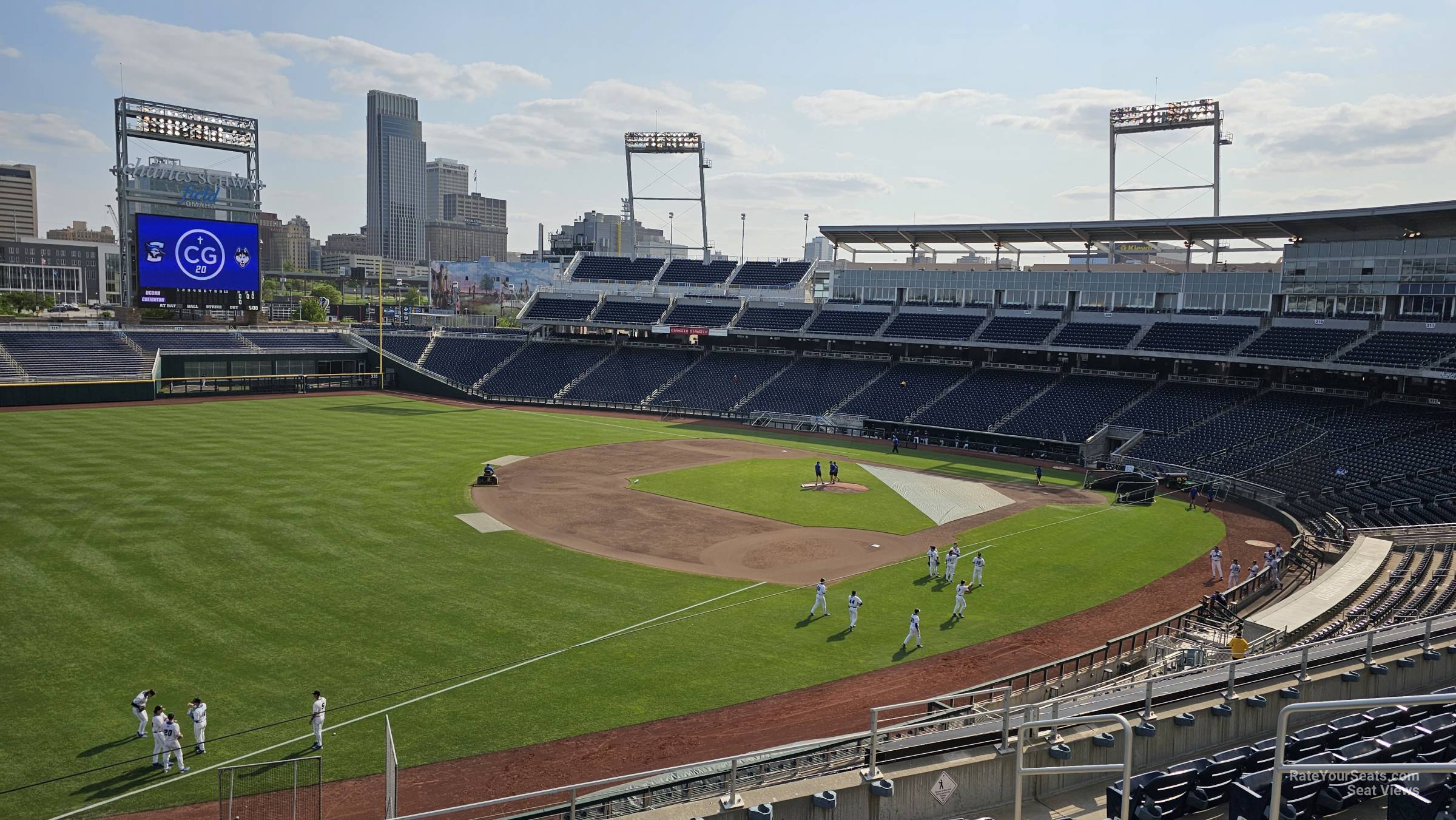 section 222, row 7 seat view - charles schwab field