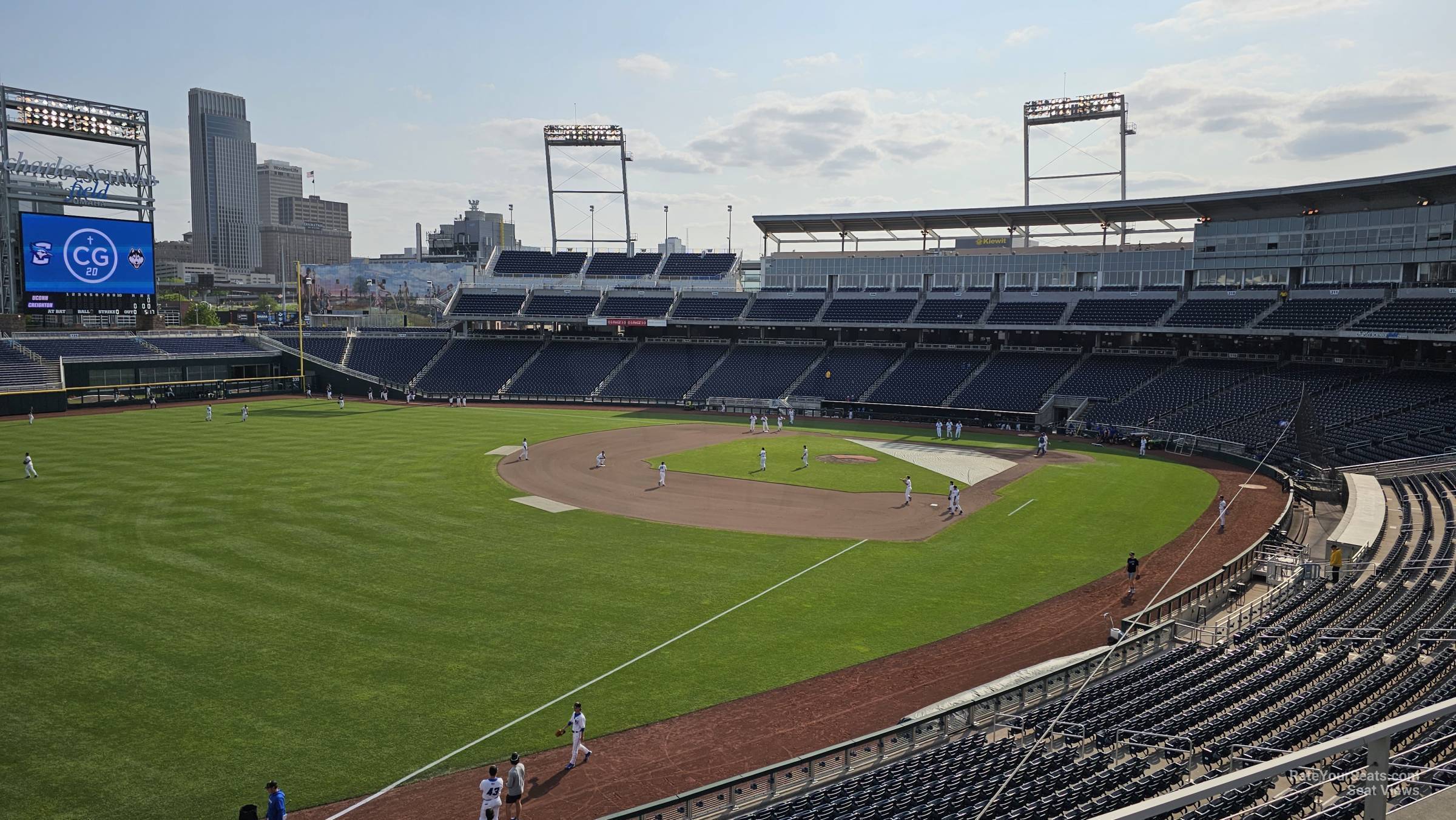 section 223, row 2 seat view - charles schwab field