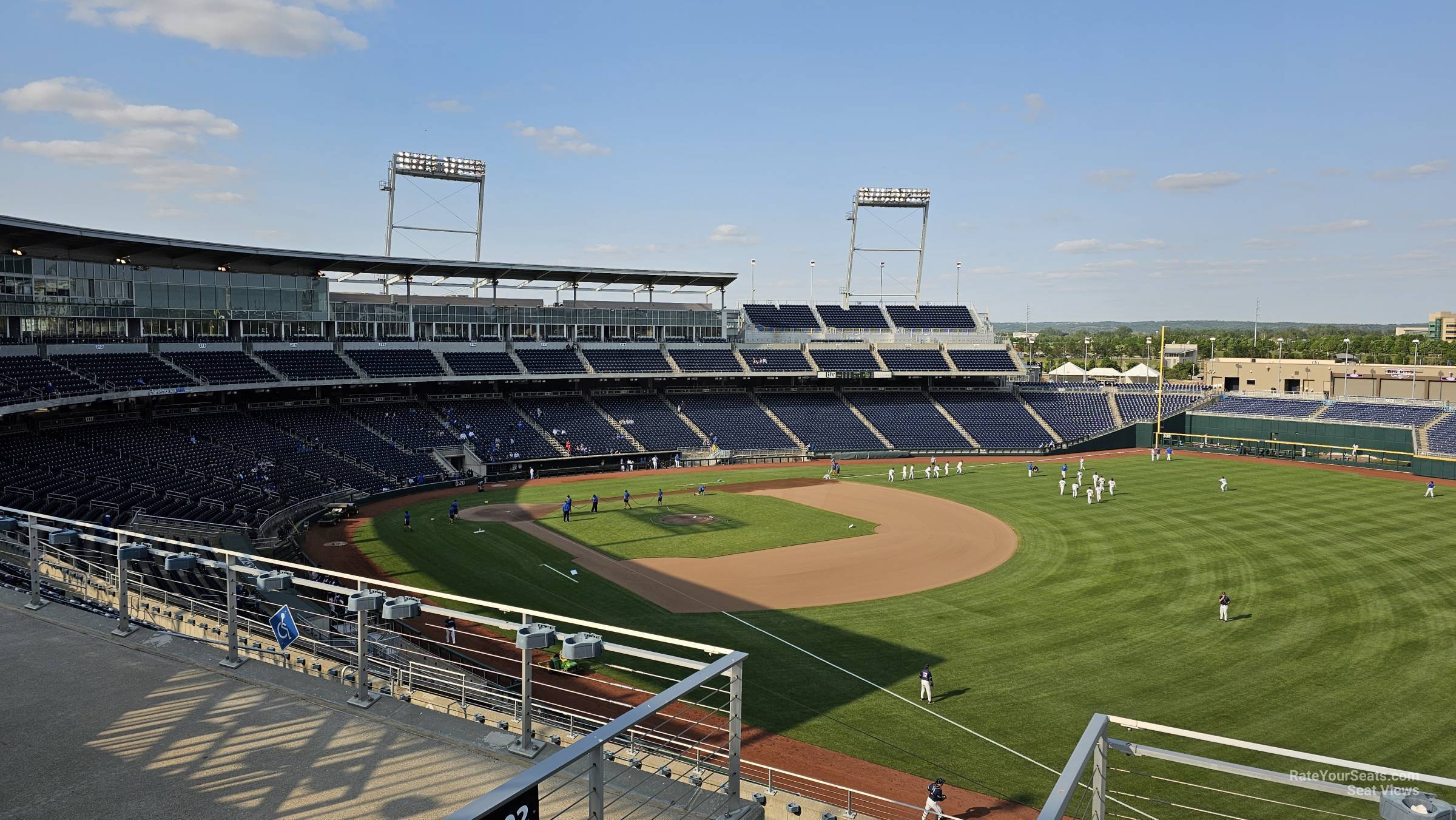 section 301, row a seat view  - charles schwab field